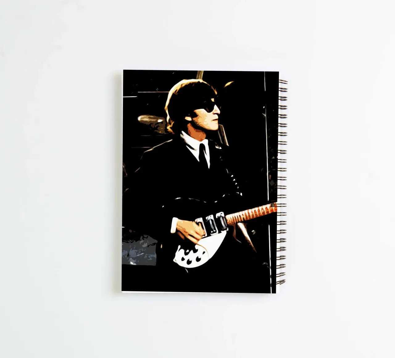 John Lennon 3 Art carnet à spirale de music soul