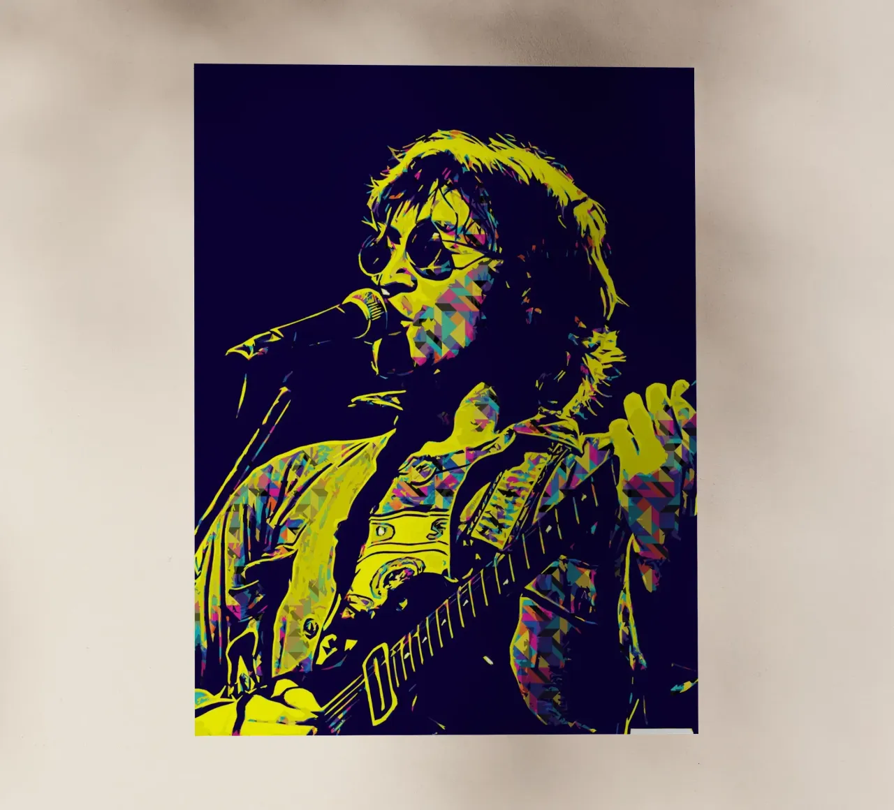 John Lennon 2 Arte pellicola backlit da music soul