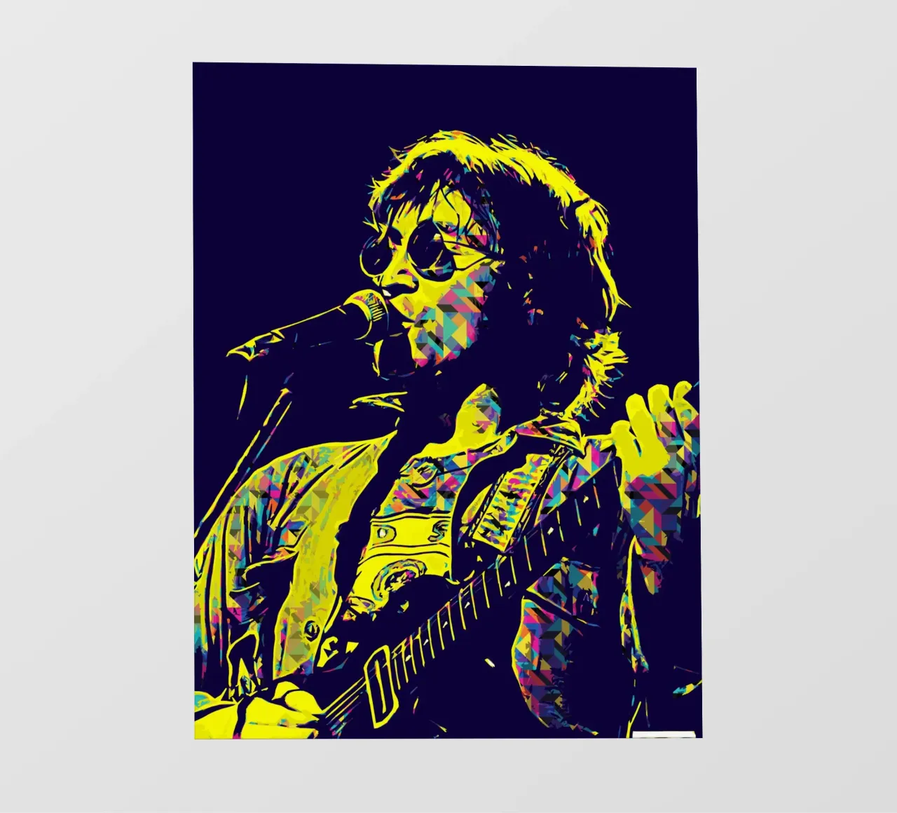 John Lennon 2 Arte pellicola backlit da music soul