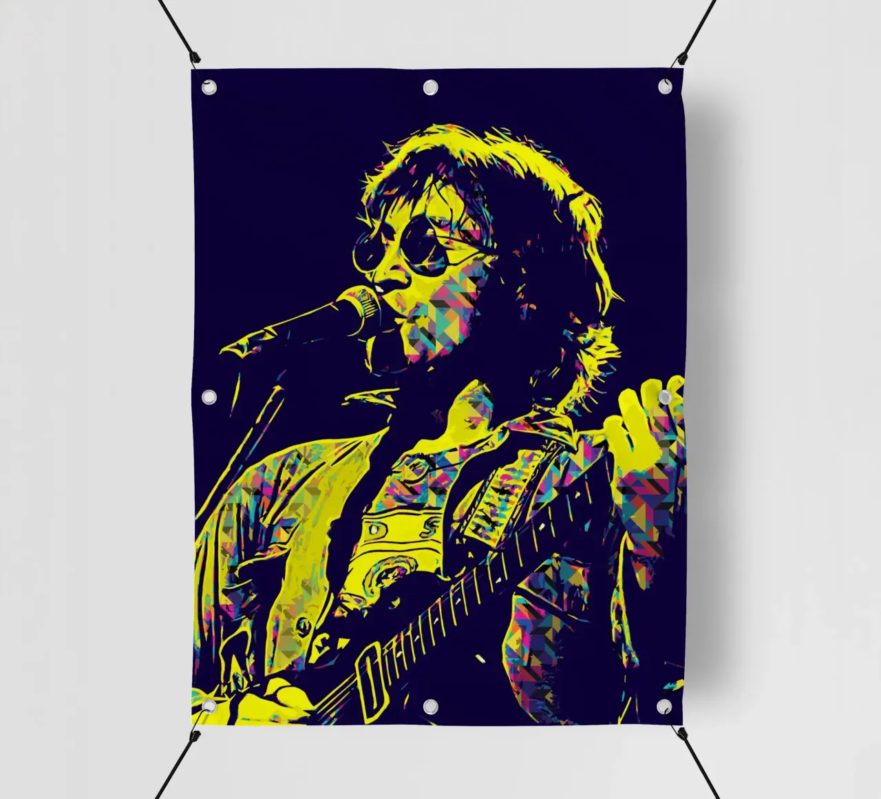 John Lennon 2 Arte telo in pvc da music soul