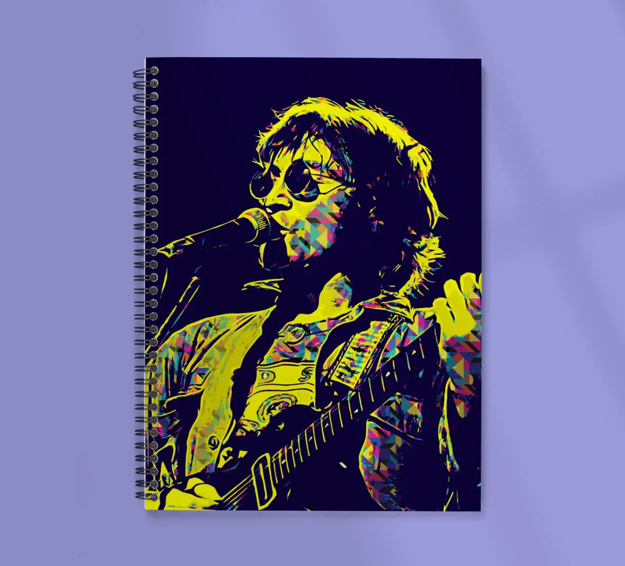 John Lennon 2 Art spiral notebook by music soul