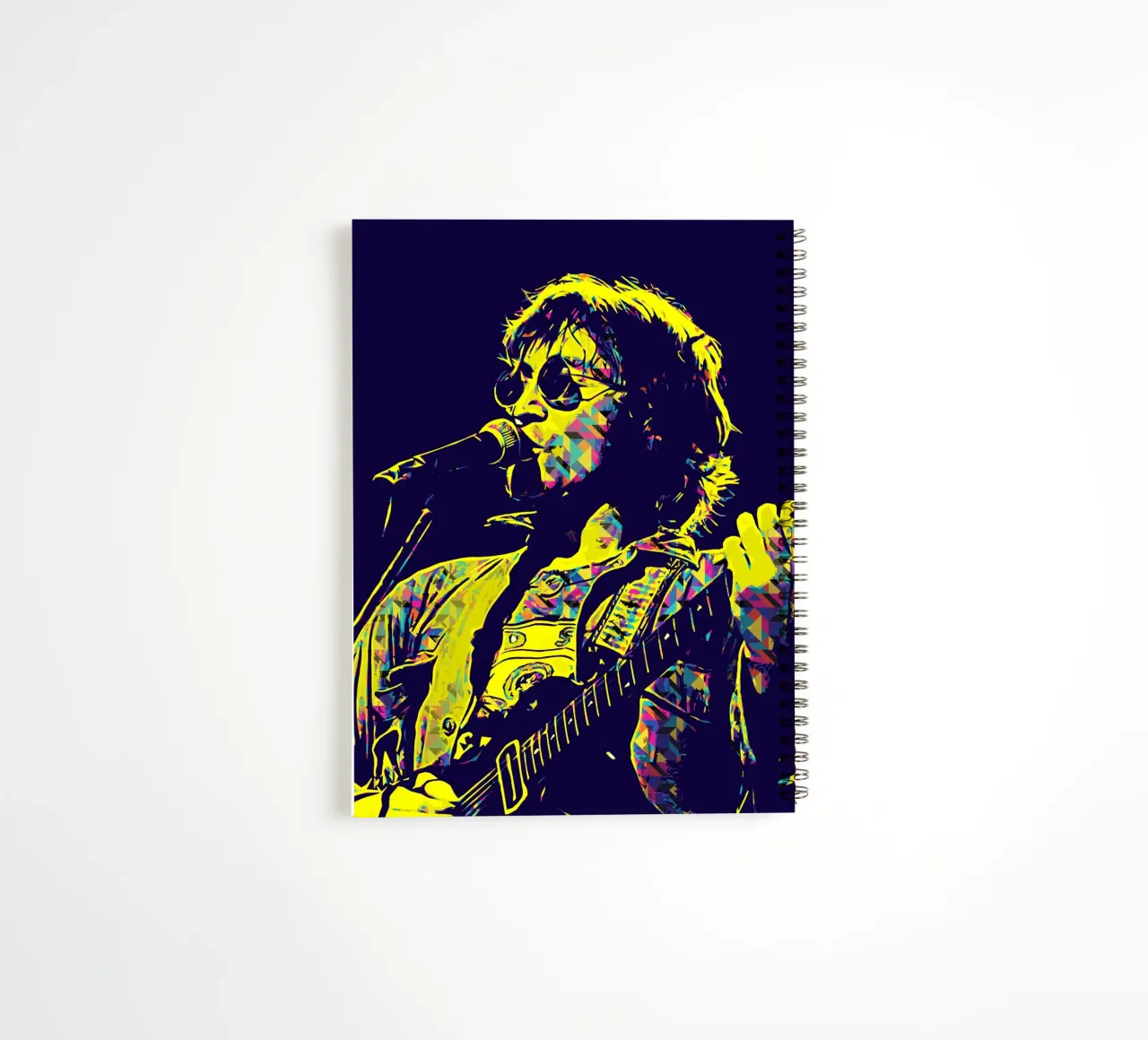 John Lennon 2 Art spiral notebook by music soul