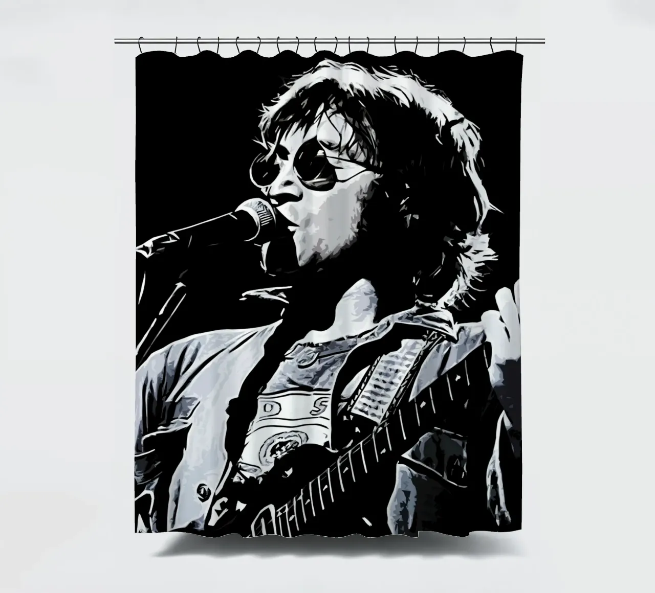 John Lennon 1 Kunst Duschvorhang von music soul