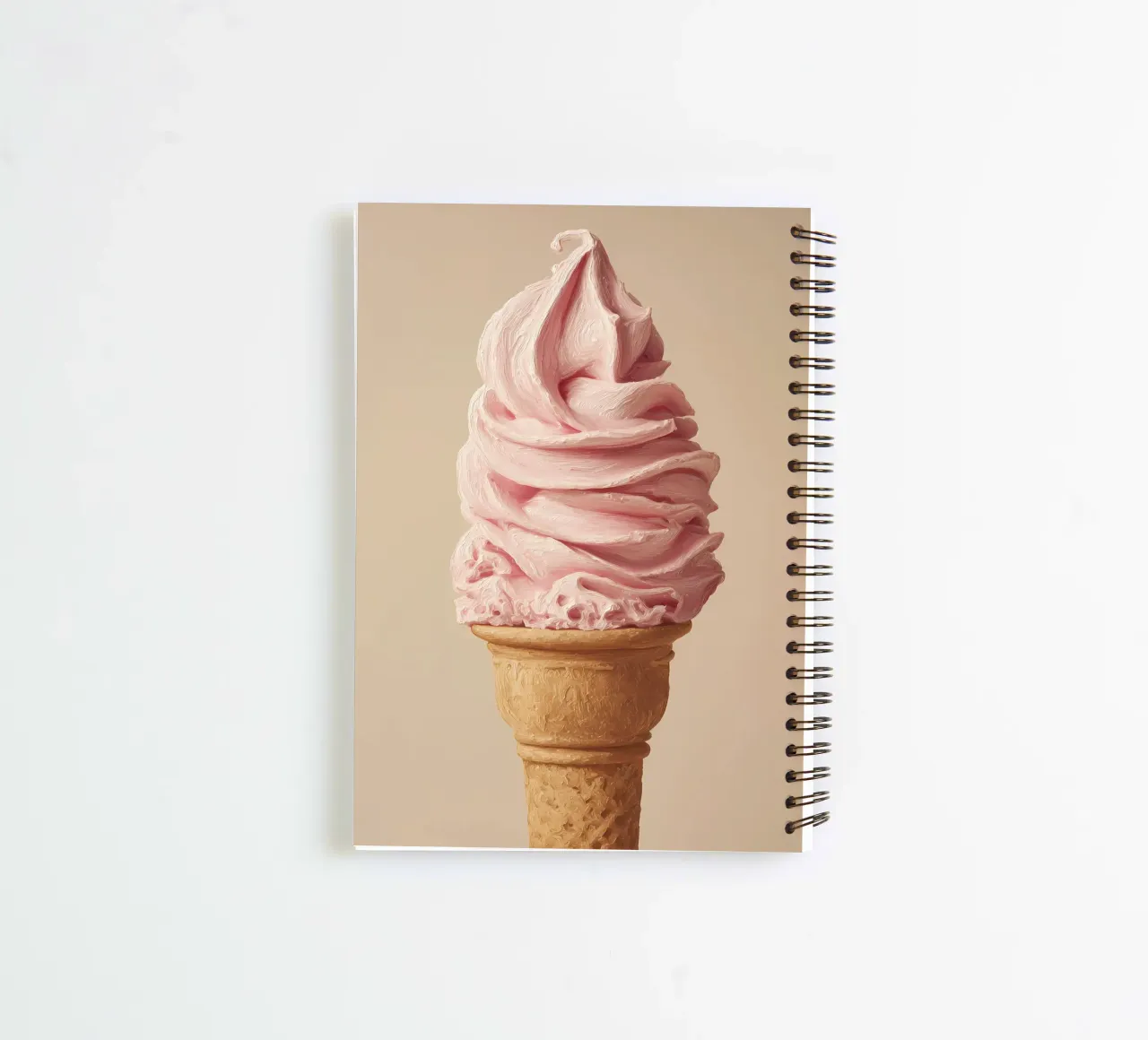 Ice cream spiral notebook by IamHomeStudio