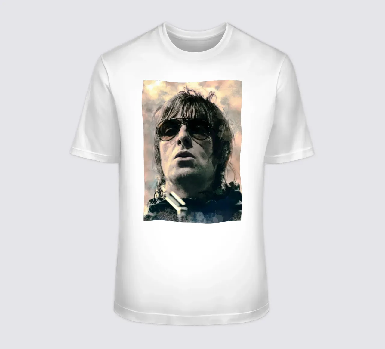 Liam Gallagher portrait t-shirt da Lembayung art
