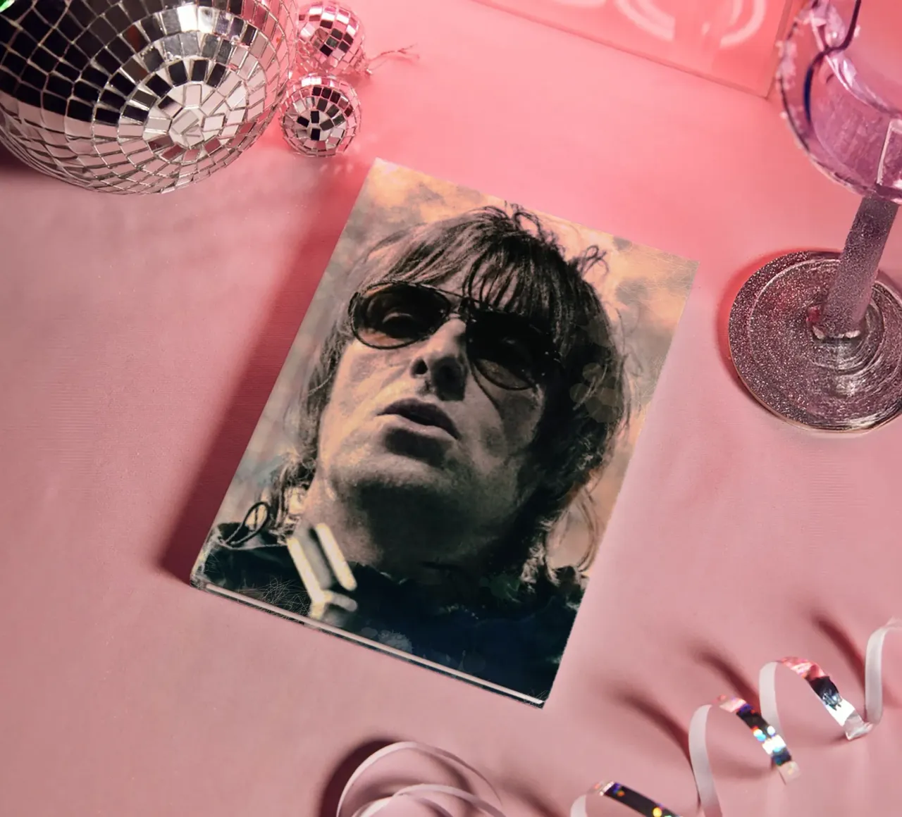Liam Gallagher portrait notebook by Lembayung art