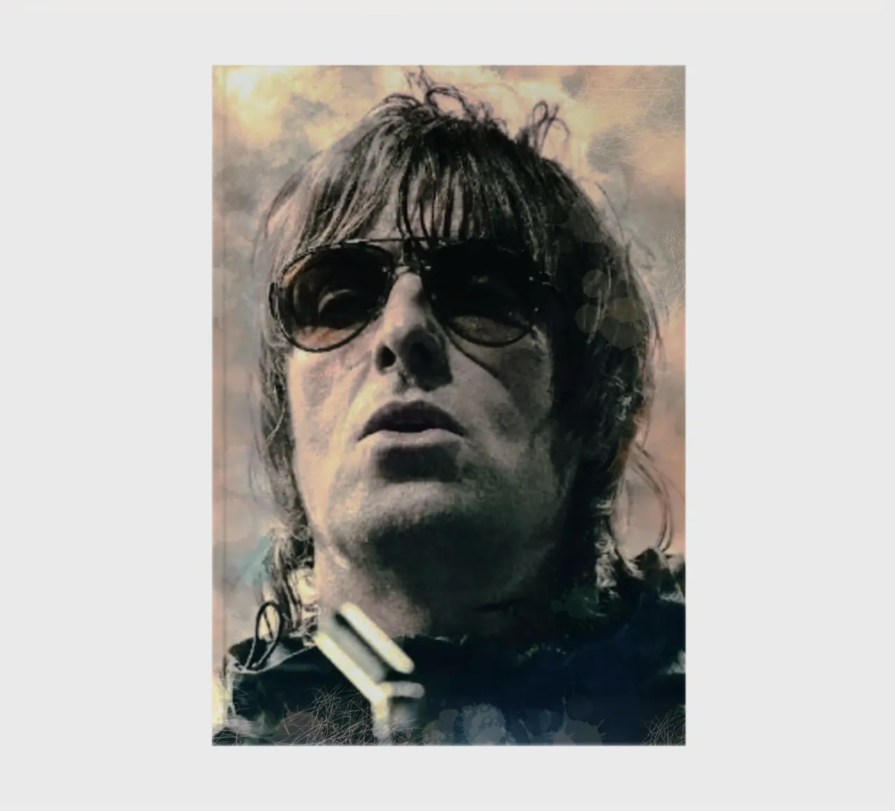 Liam Gallagher portrait notebook by Lembayung art