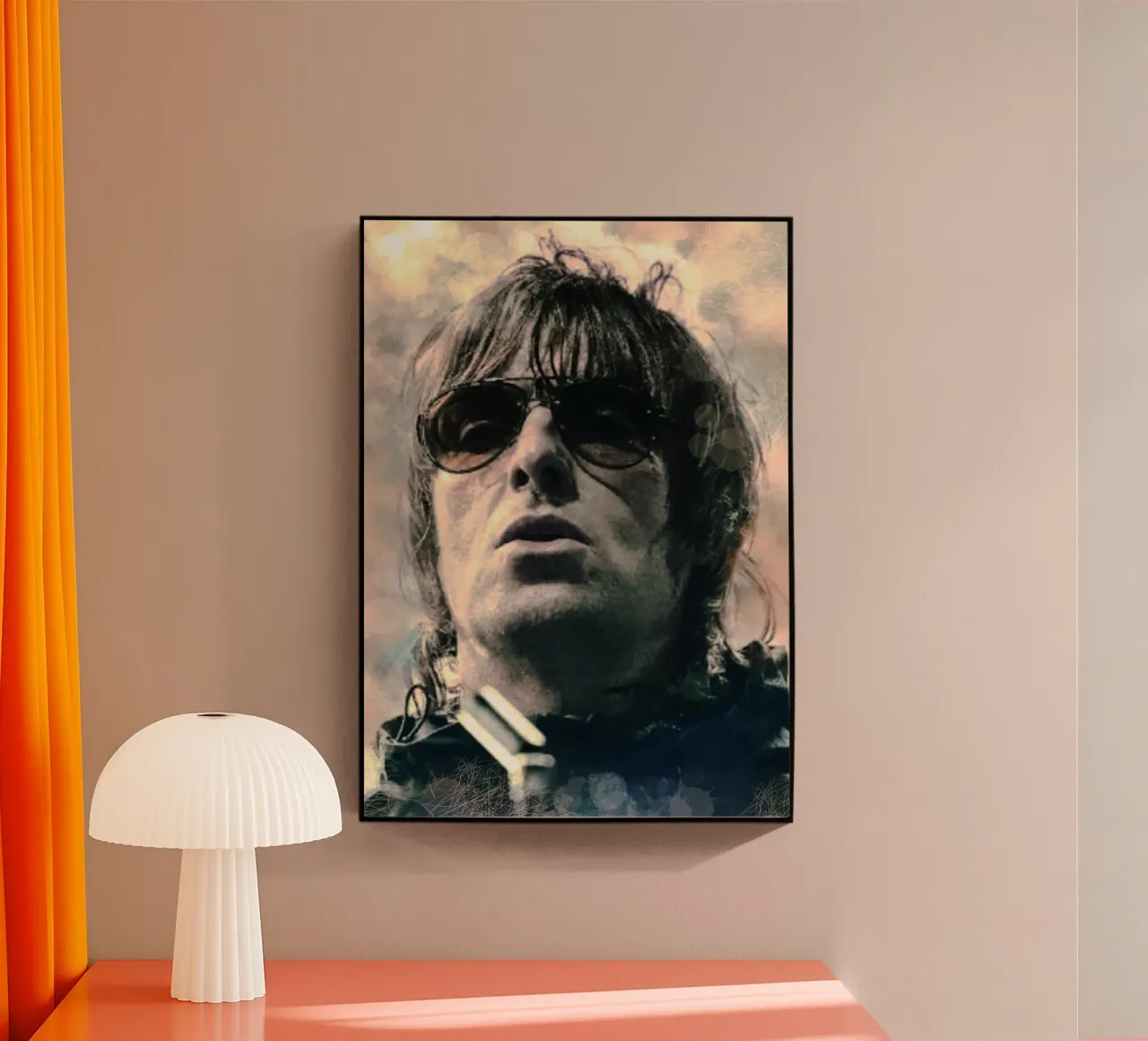Liam Gallagher portrait plexiglass da Lembayung art