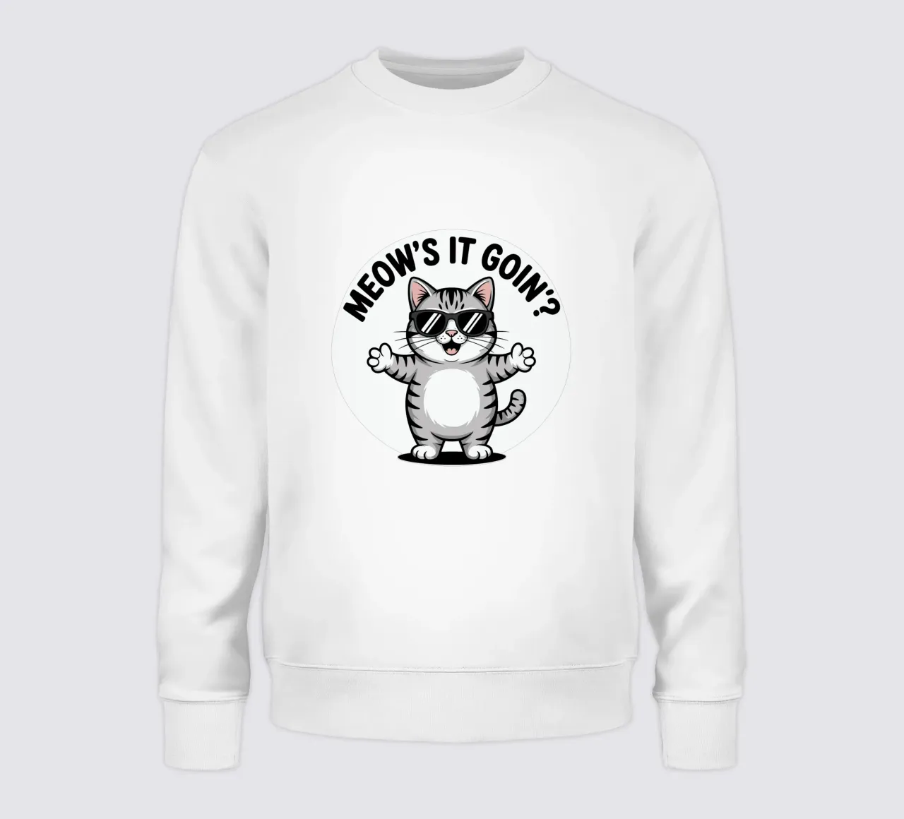 MEOW'S IT GOIN felpa da edsonramosart