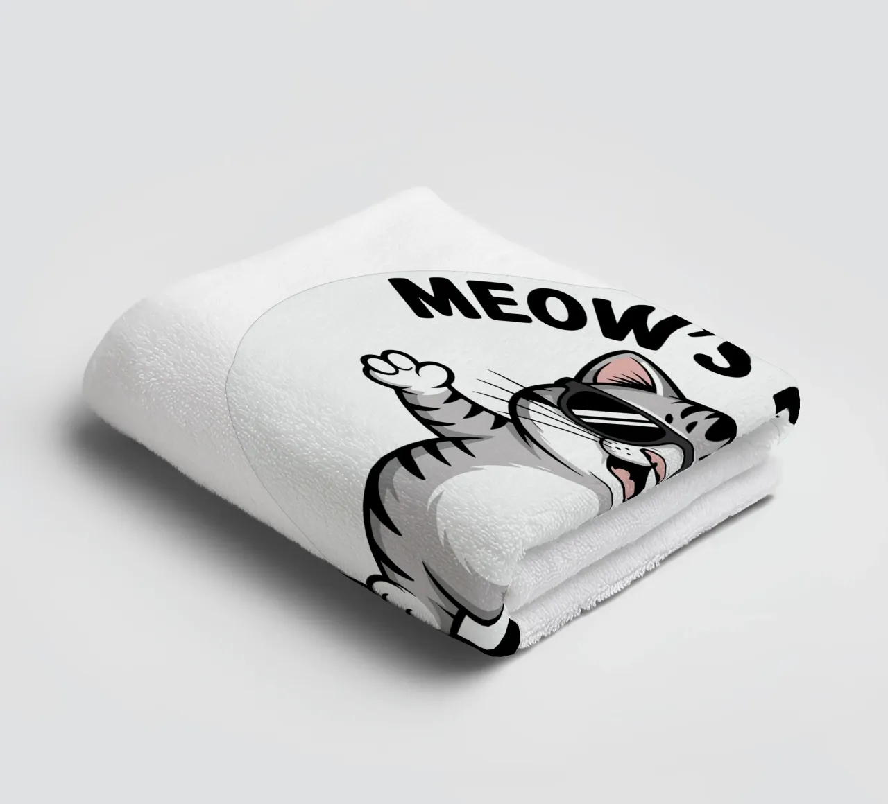 MEOW'S IT GOIN asciugamano da bagno da edsonramosart