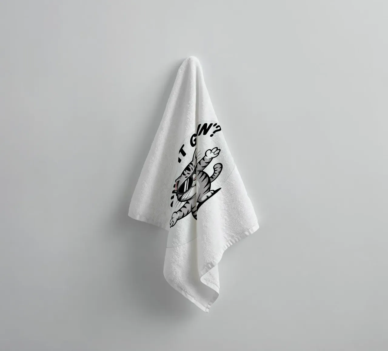 MEOW'S IT GOIN asciugamano da bagno da edsonramosart