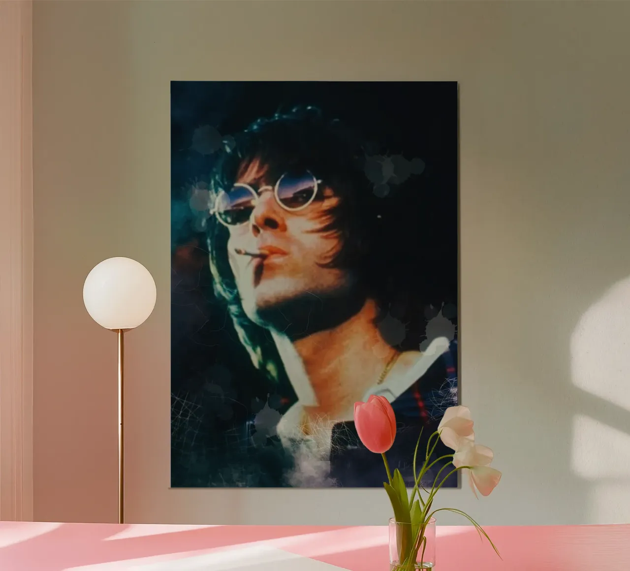Liam Gallagher alluminio dibond da Lembayung art