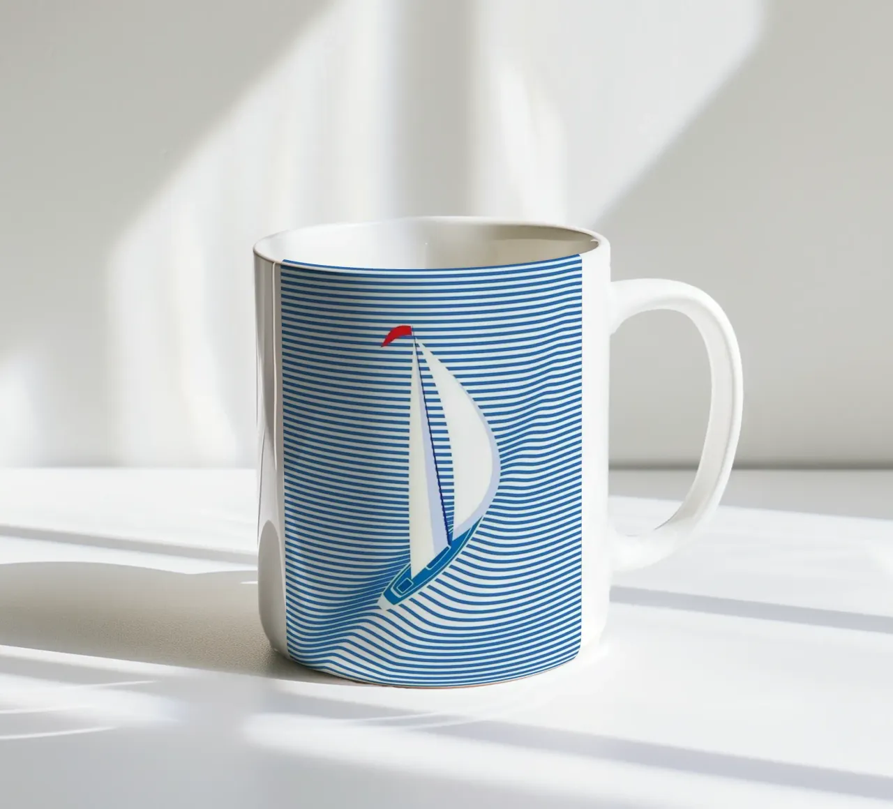 Avventura in mare tazza in ceramica da cosmos studio