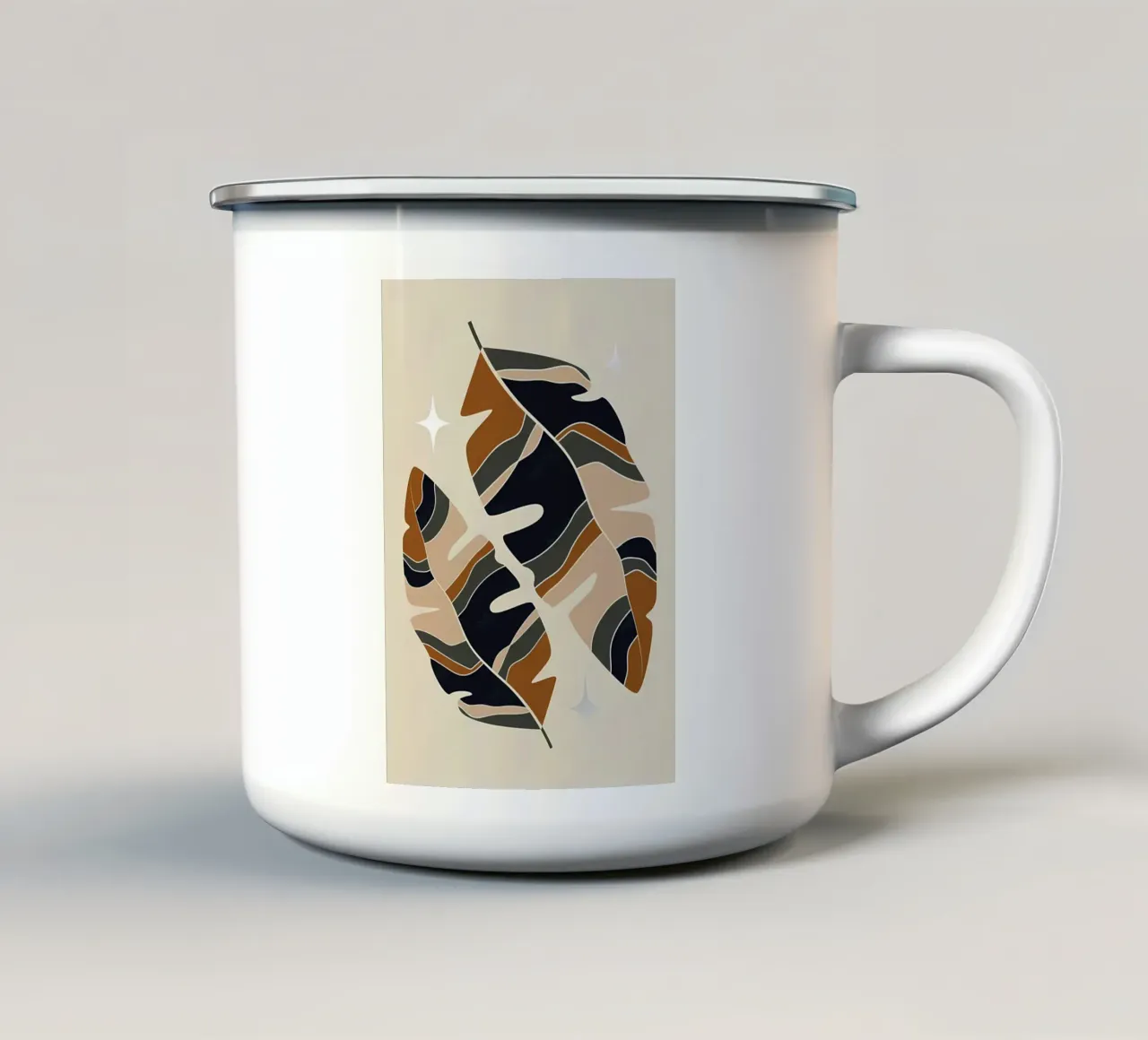 Foglie tazza in smalto da Daron