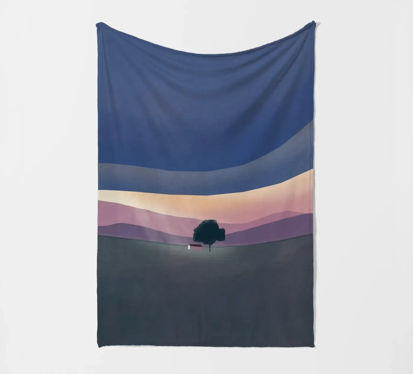 Silver lining Fleecedecke von Little Dean