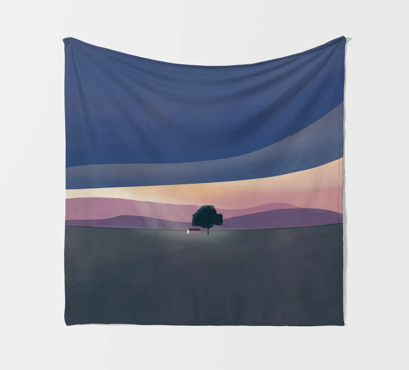 Silver lining Fleecedecke von Little Dean