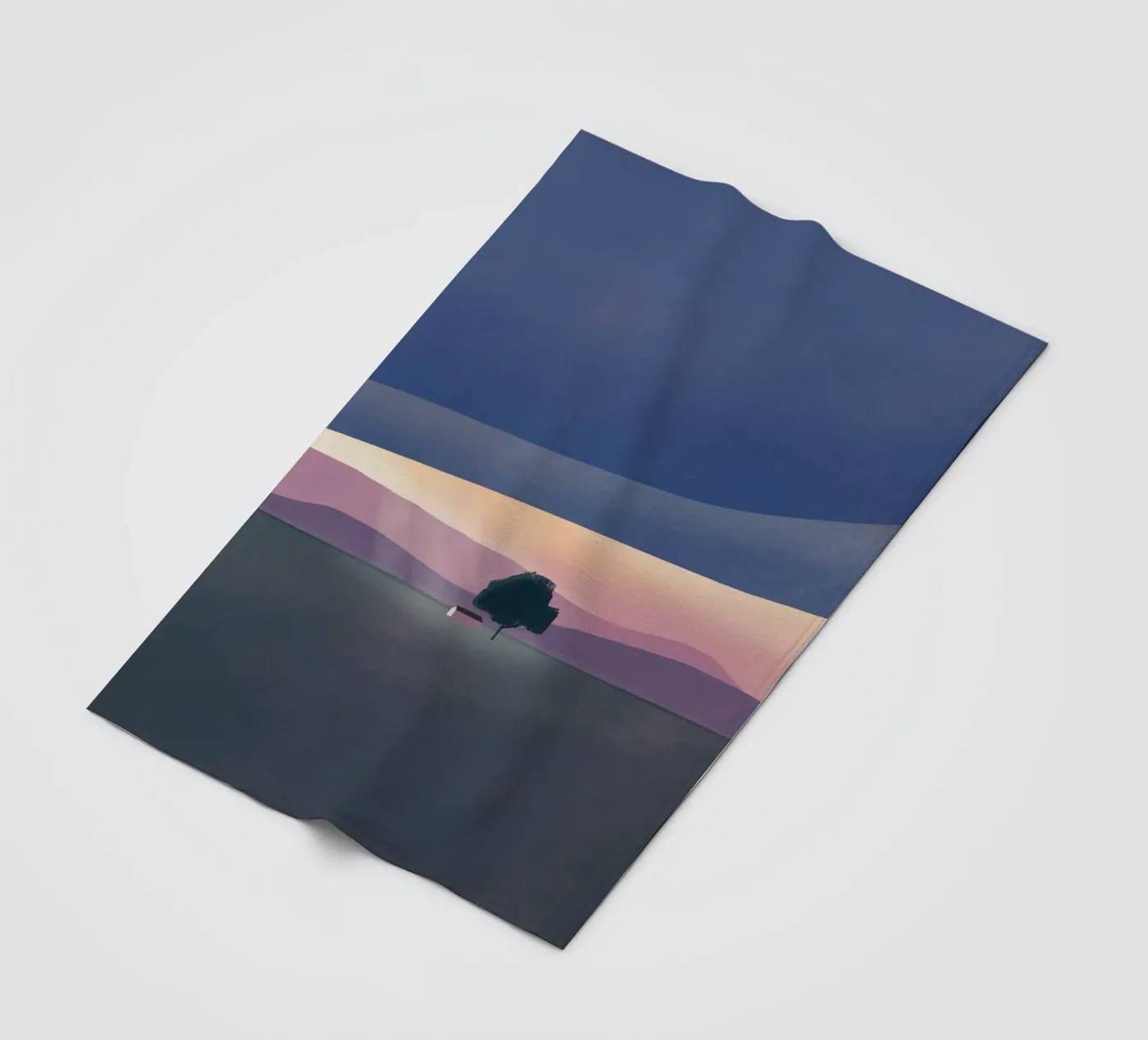 Silver lining Fleecedecke von Little Dean