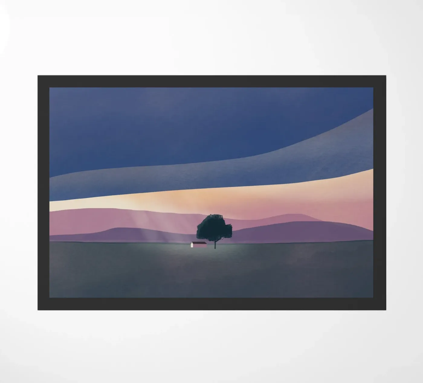 Silver lining doormat by Little Dean