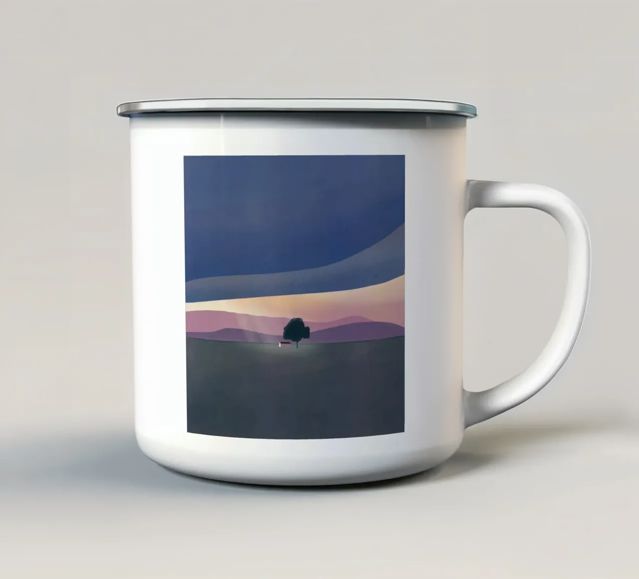 Fodera d'argento tazza in smalto da Little Dean