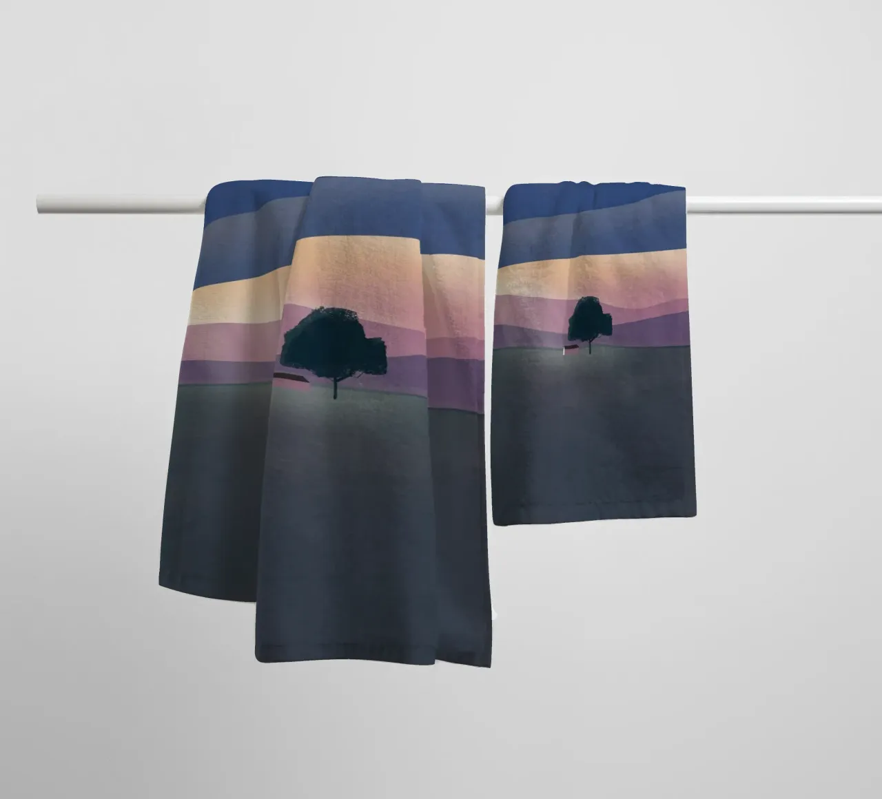 Fodera d'argento asciugamano da bagno da Little Dean