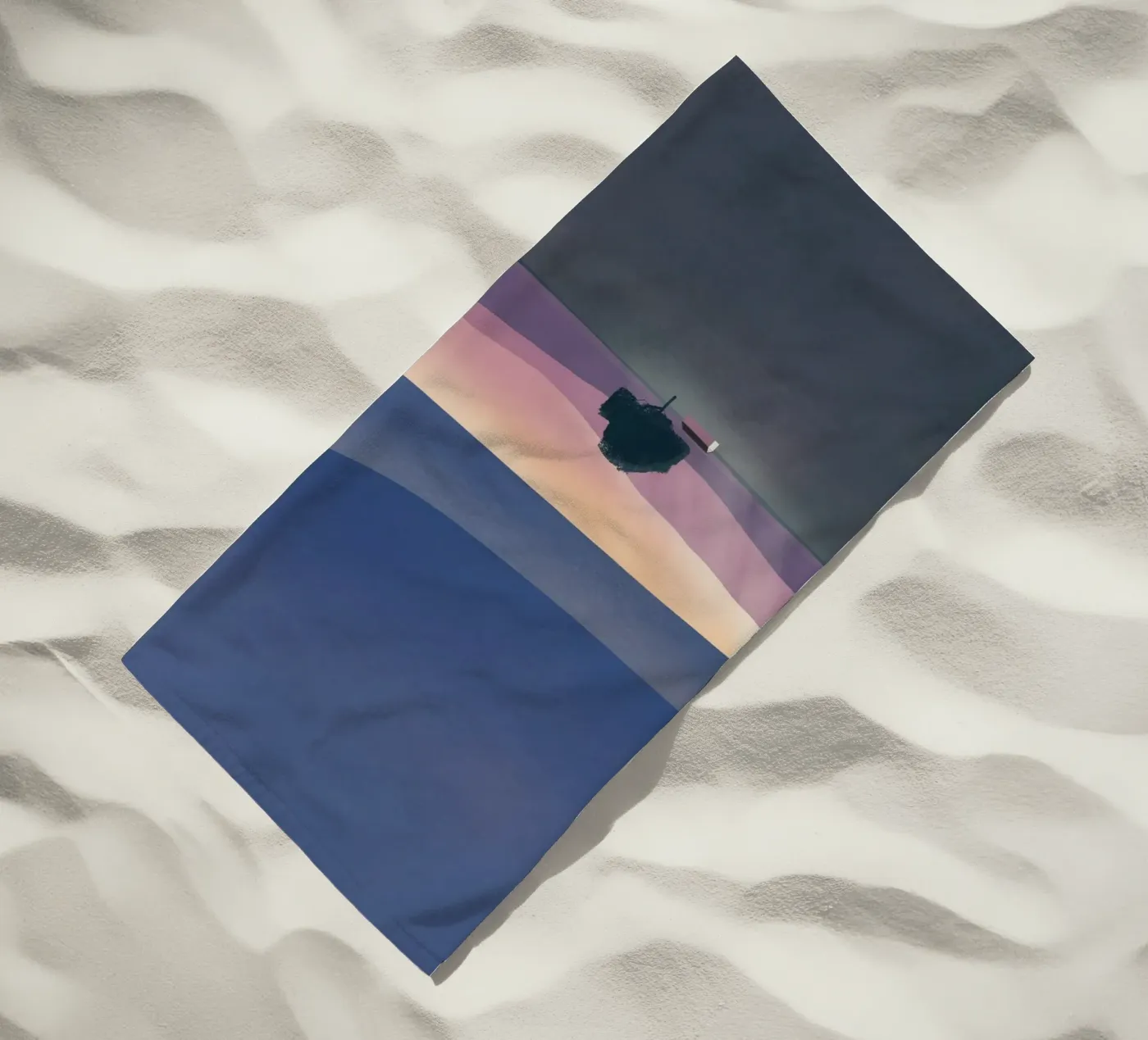 Silver lining beach towel by Little Dean