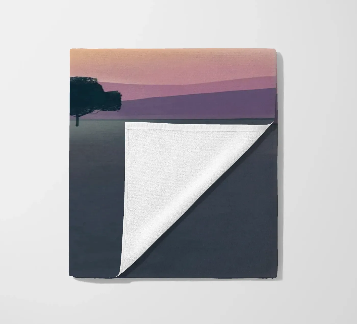 Silver lining beach towel by Little Dean