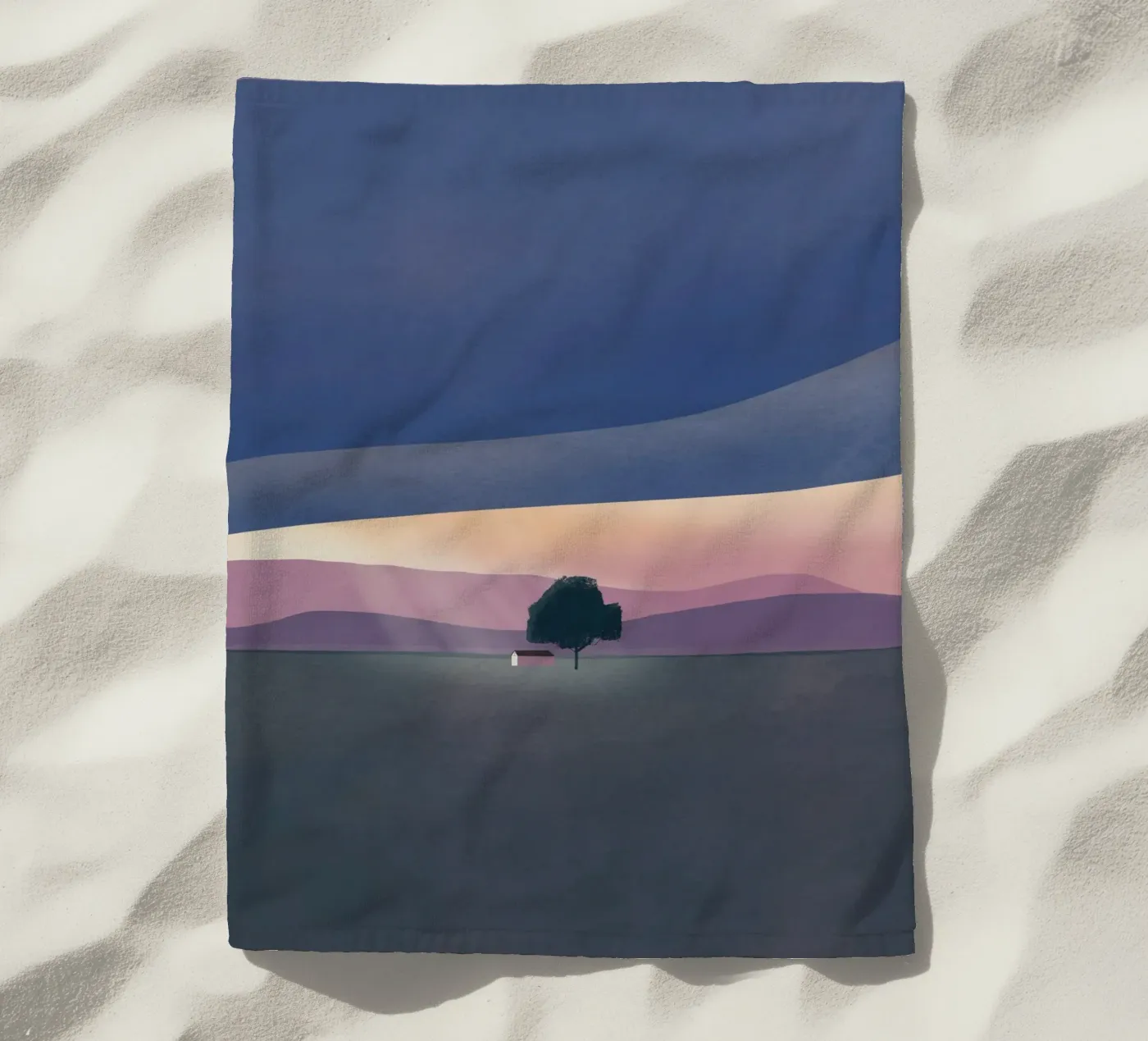 Silver lining beach towel by Little Dean