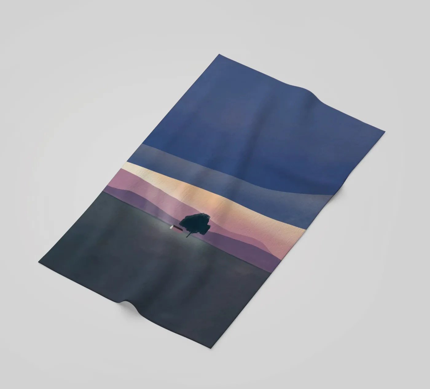 Silver lining beach towel by Little Dean