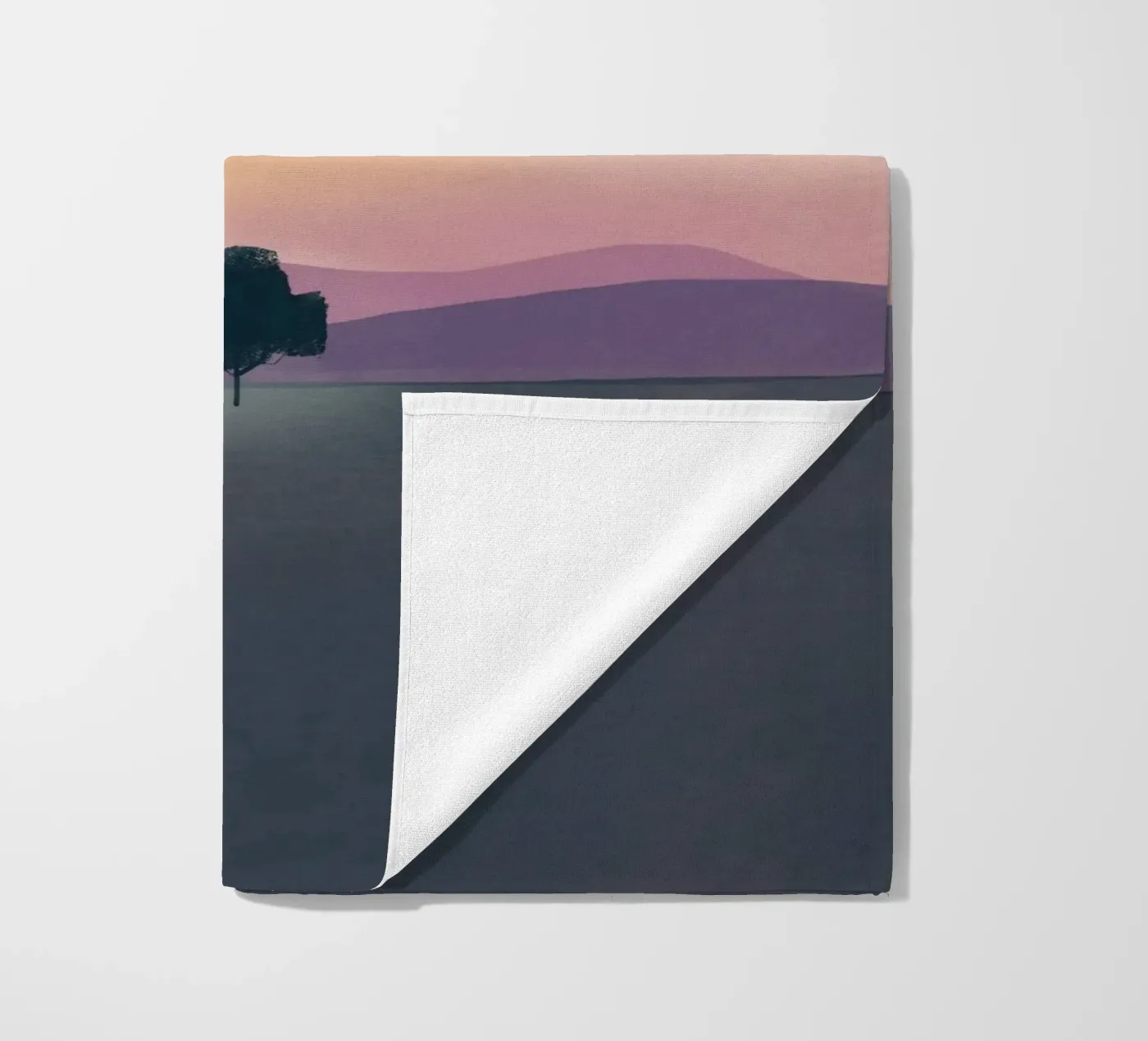 Silver lining beach towel by Little Dean