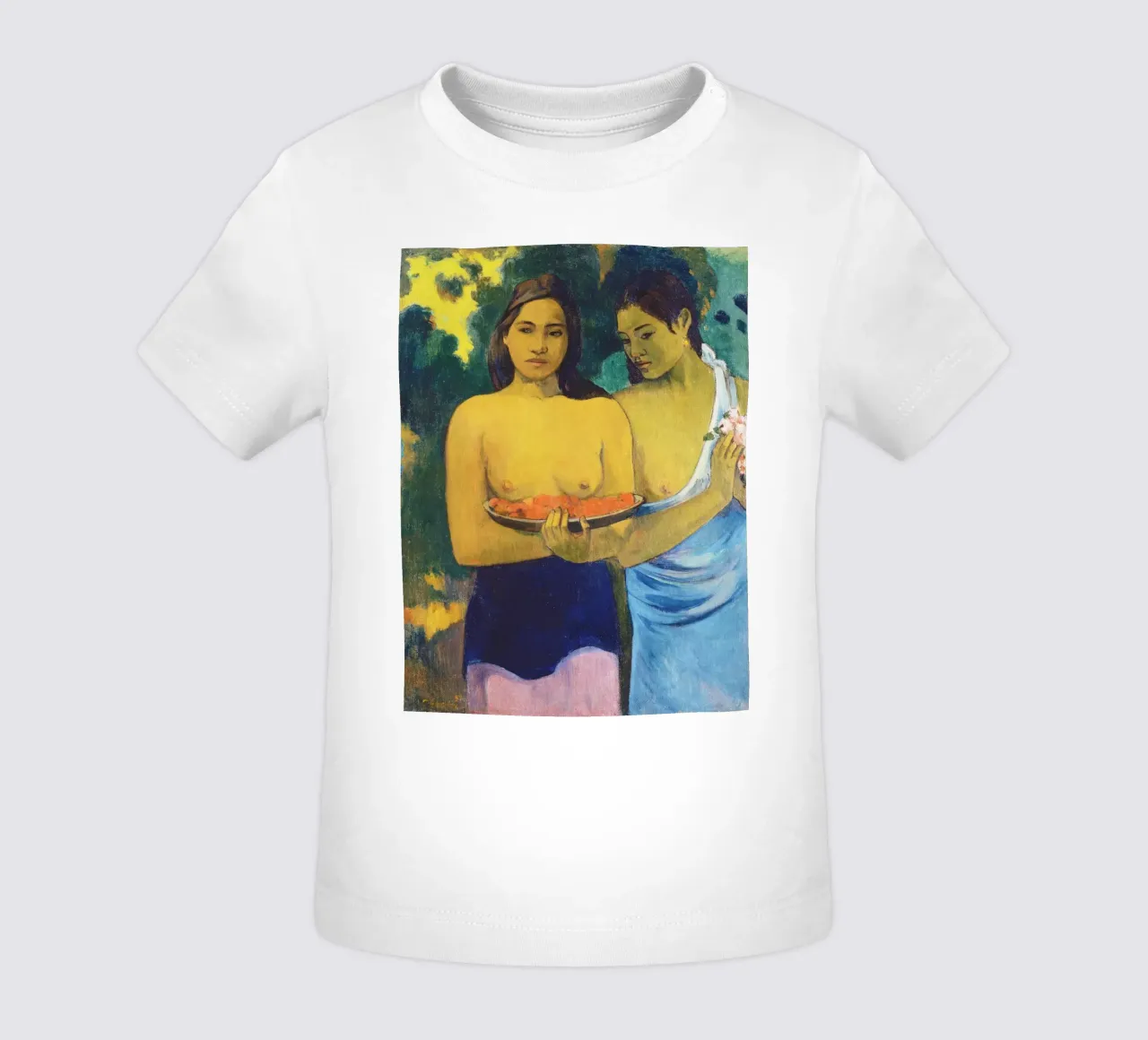 Due donne tahitiane (1899) di Paul Gauguin maglietta neonato da Venus Art