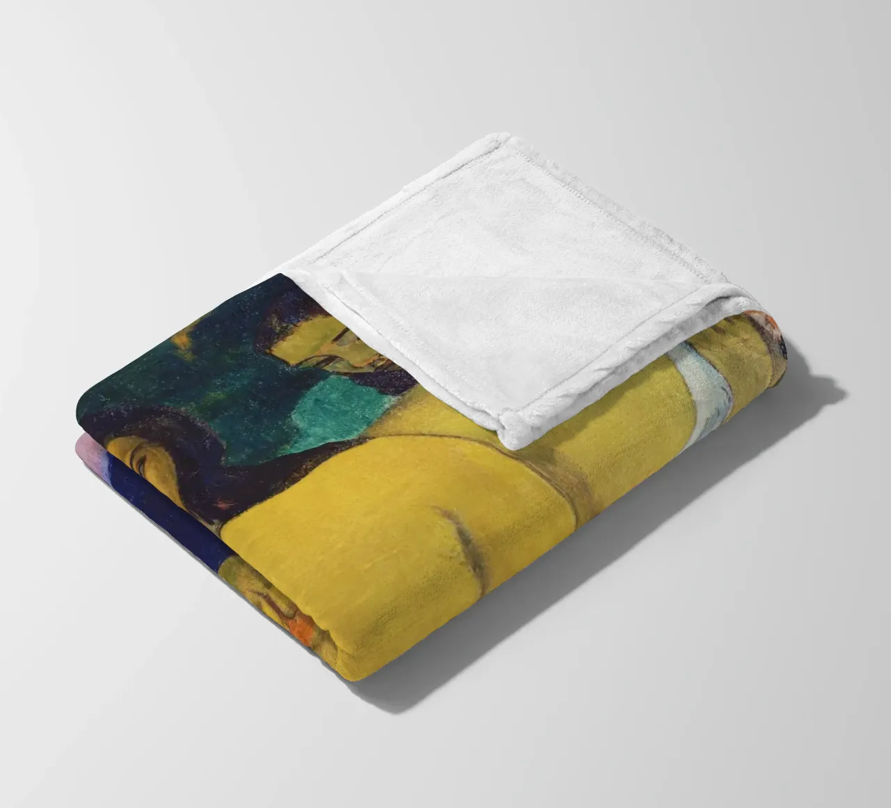 Due donne tahitiane (1899) di Paul Gauguin coperta in pile da Venus Art