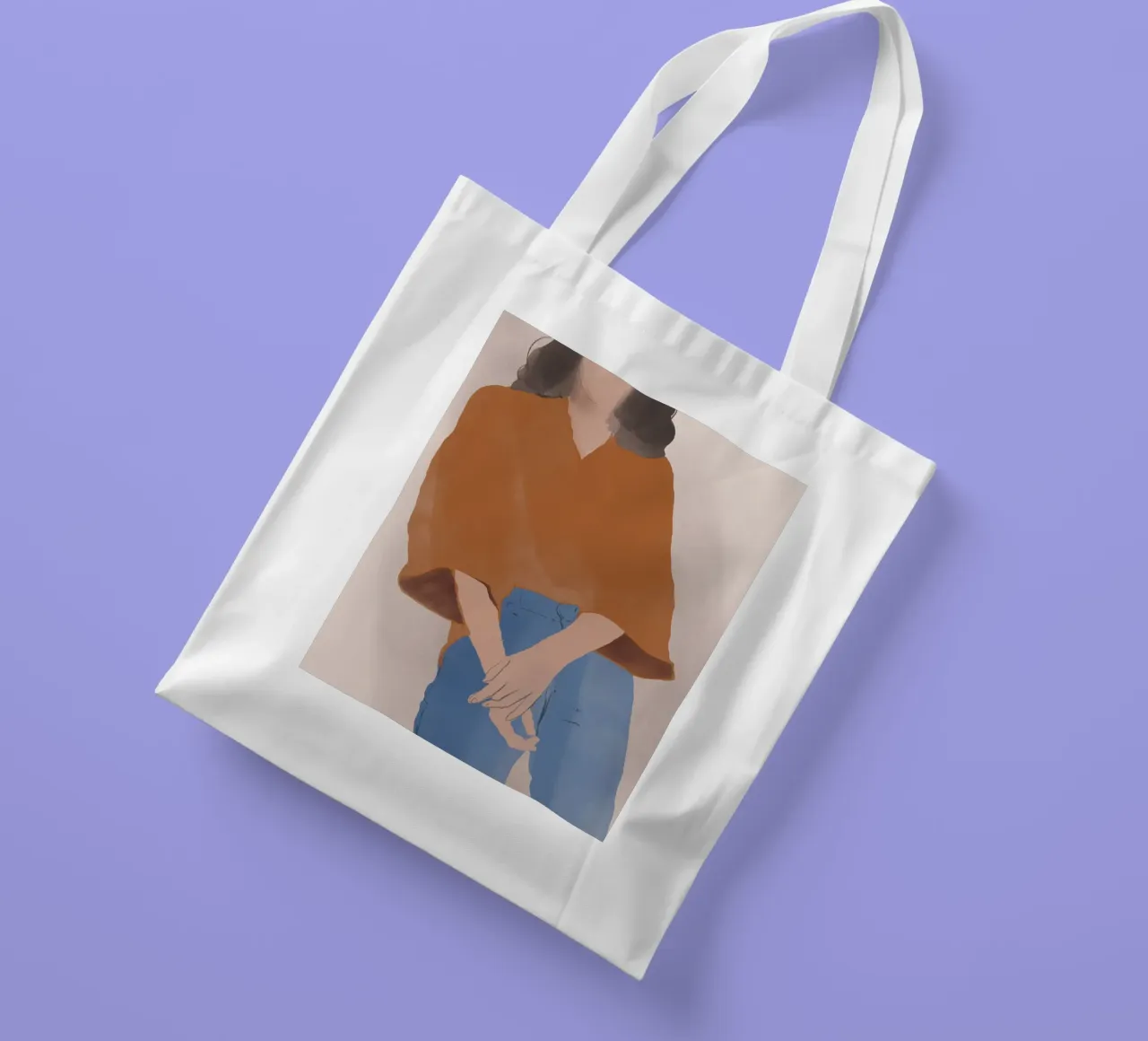 Moda figura 20 borsa in juta da Little Dean