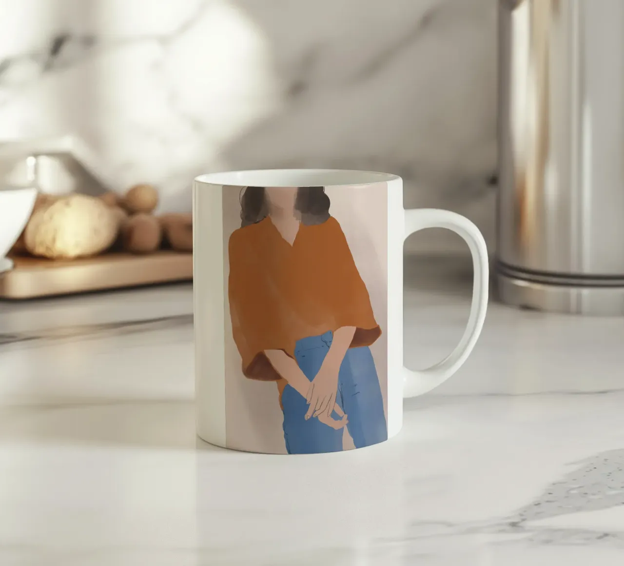 Moda figura 20 tazza in ceramica da Little Dean