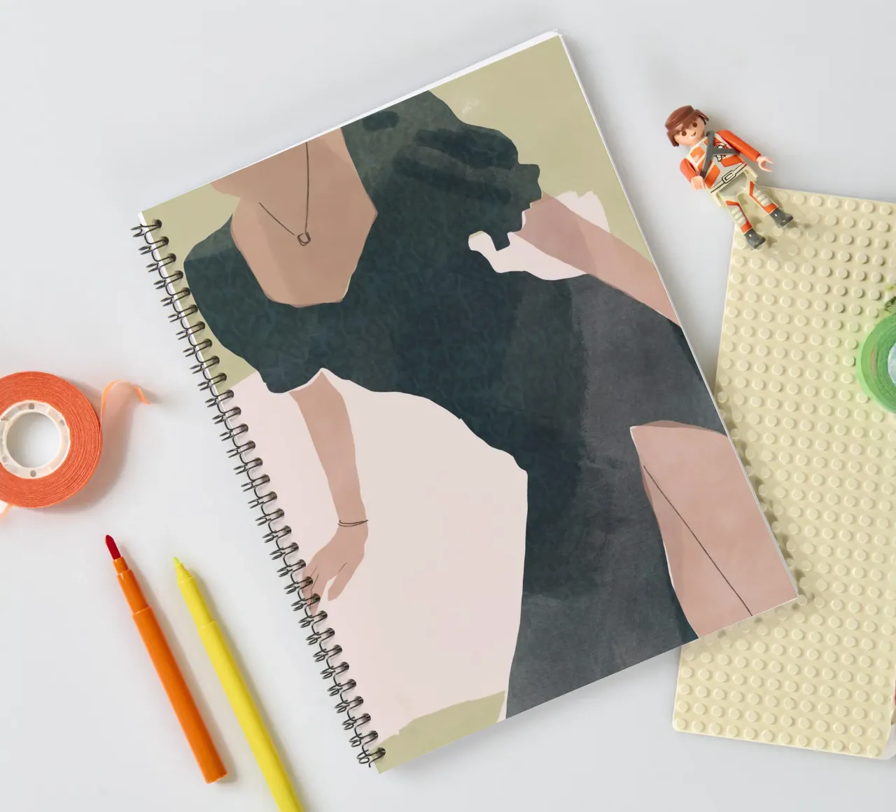 Fashion figure 23 spiral notebook by Little Dean