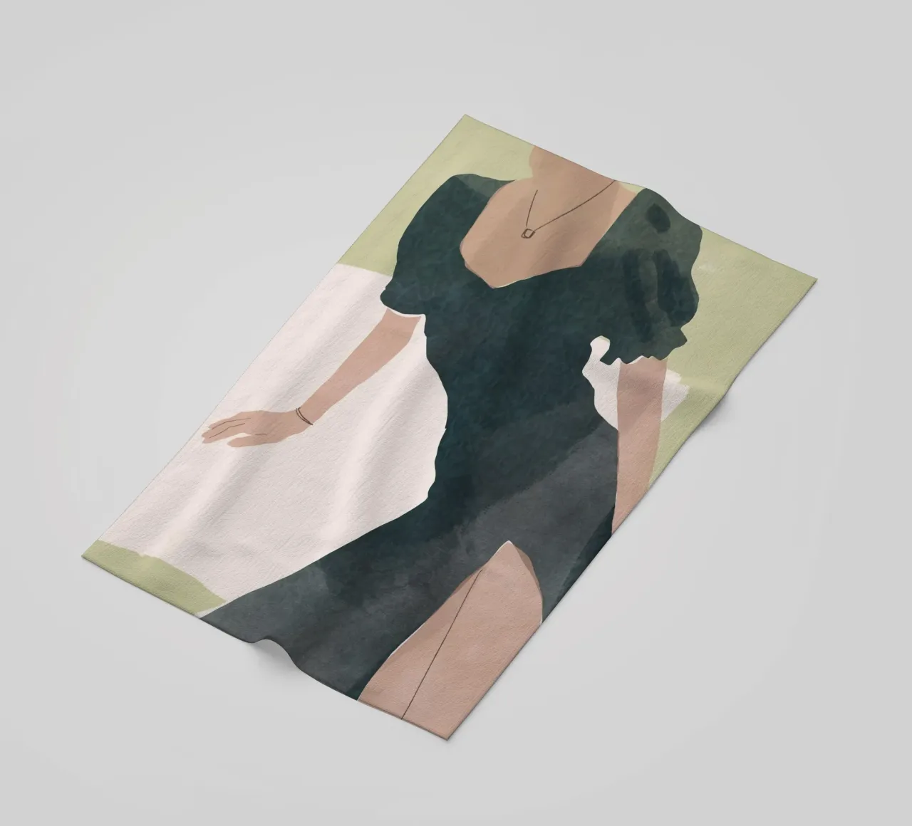 Fashion figure 23 beach towel by Little Dean