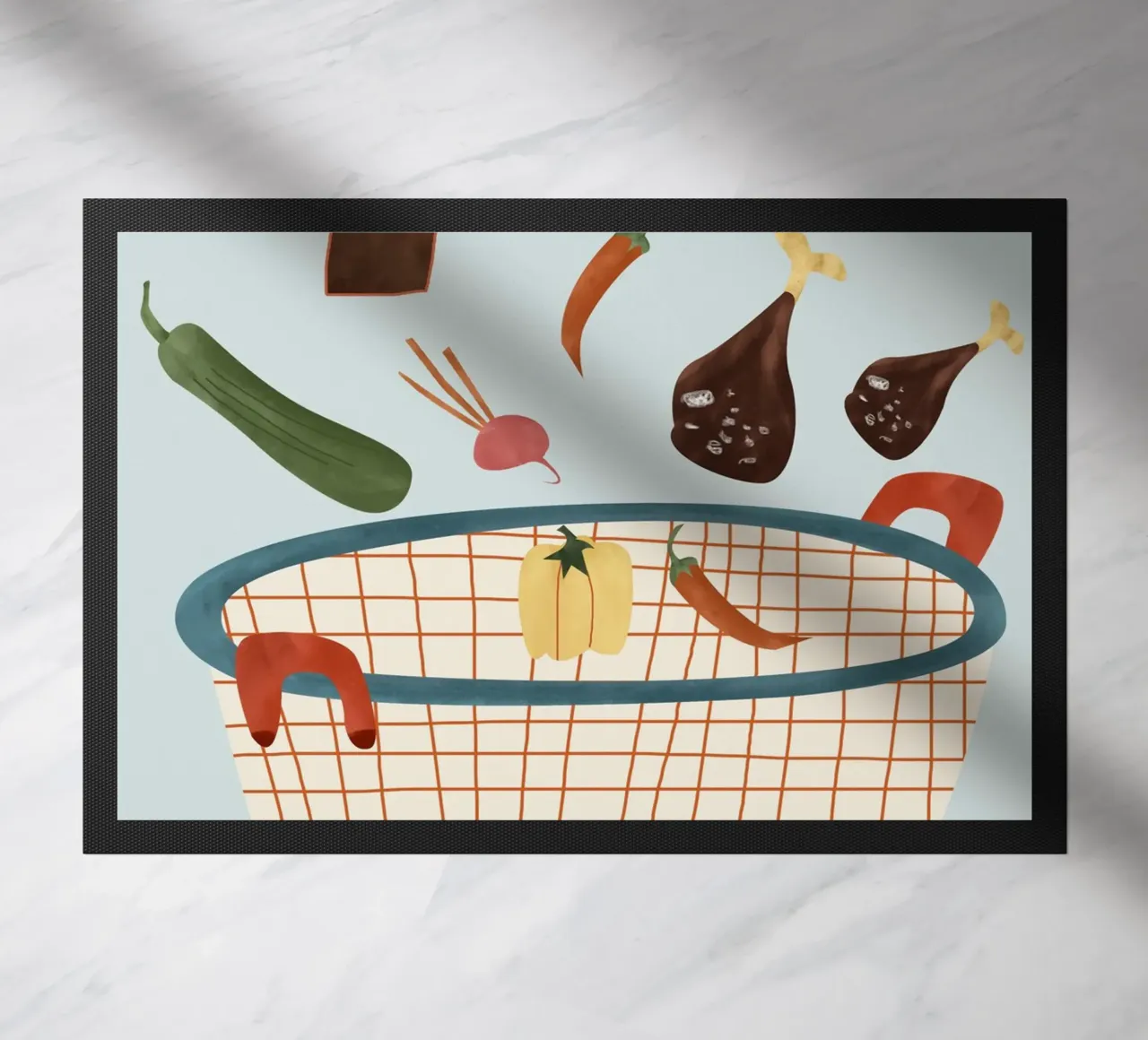illustration of vegetables zerbino da vintageshop