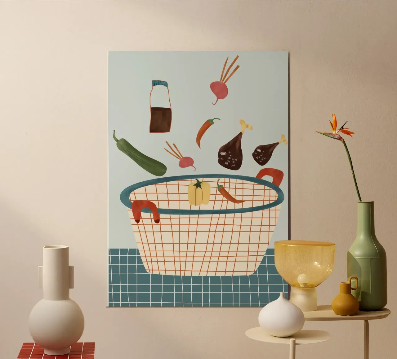 illustration of vegetables hahnemühle by vintageshop