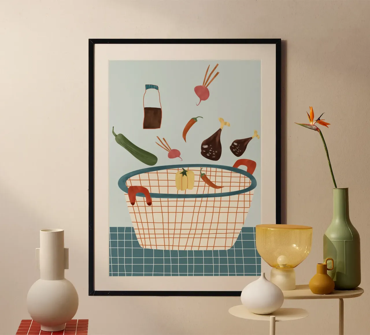 illustration of vegetables hahnemühle by vintageshop