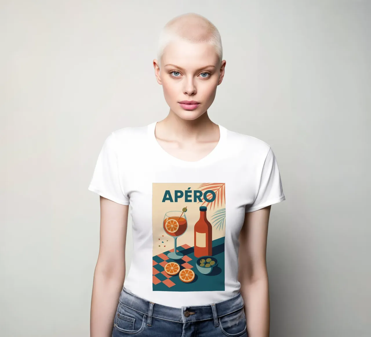 Apéro - L'ora sacra del piacere francese t-shirt da donna da Boissons - Affiches & posters - Retro