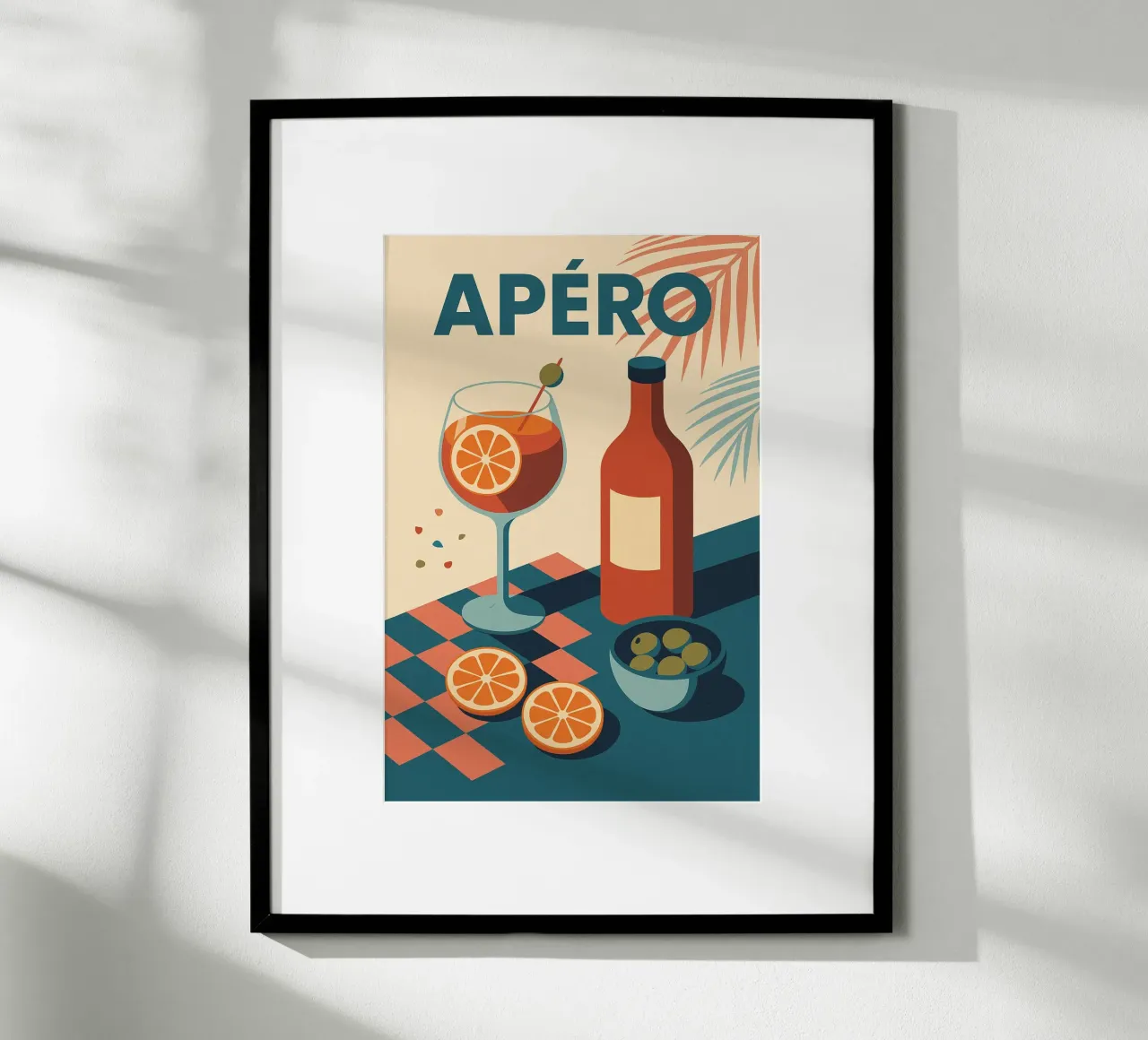 Apéro - L'ora sacra del piacere francese carta hahnemühle da Boissons - Affiches & posters - Retro