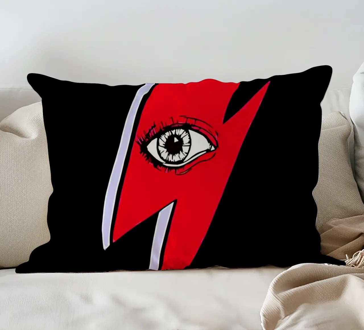 Occhio di David Bowie Arte cuscino da music soul