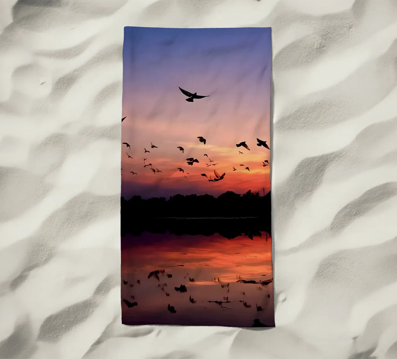 Riflessi del crepuscolo telo mare da luxi&lace