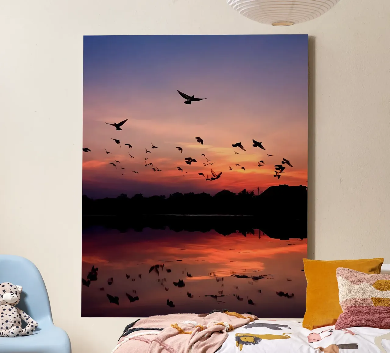Reflections of Dusk canvas with Floater frame by luxi&lace