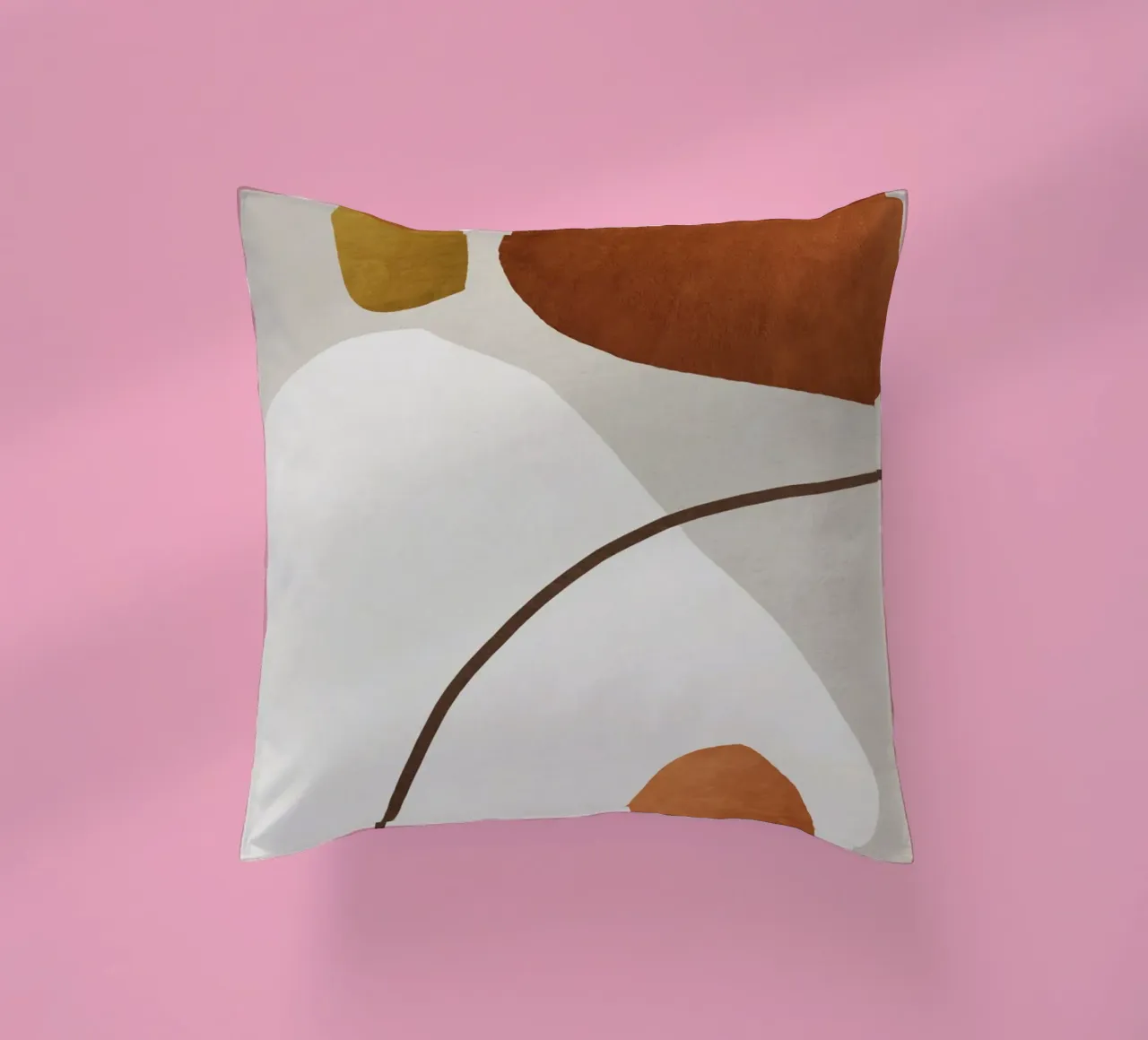 minimalist abstract boho illustration cuscino da vintageshop