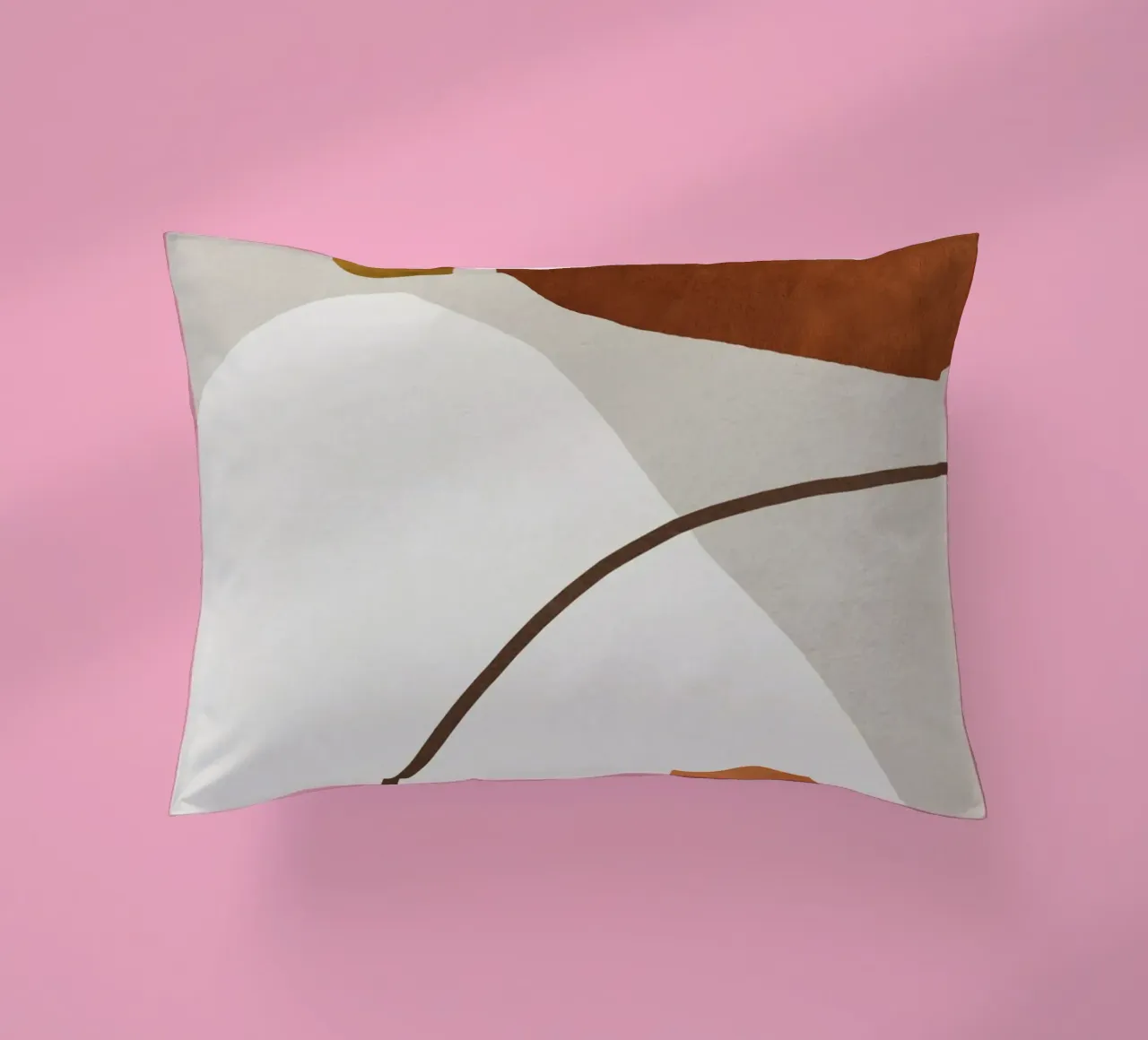 minimalist abstract boho illustration cuscino da vintageshop