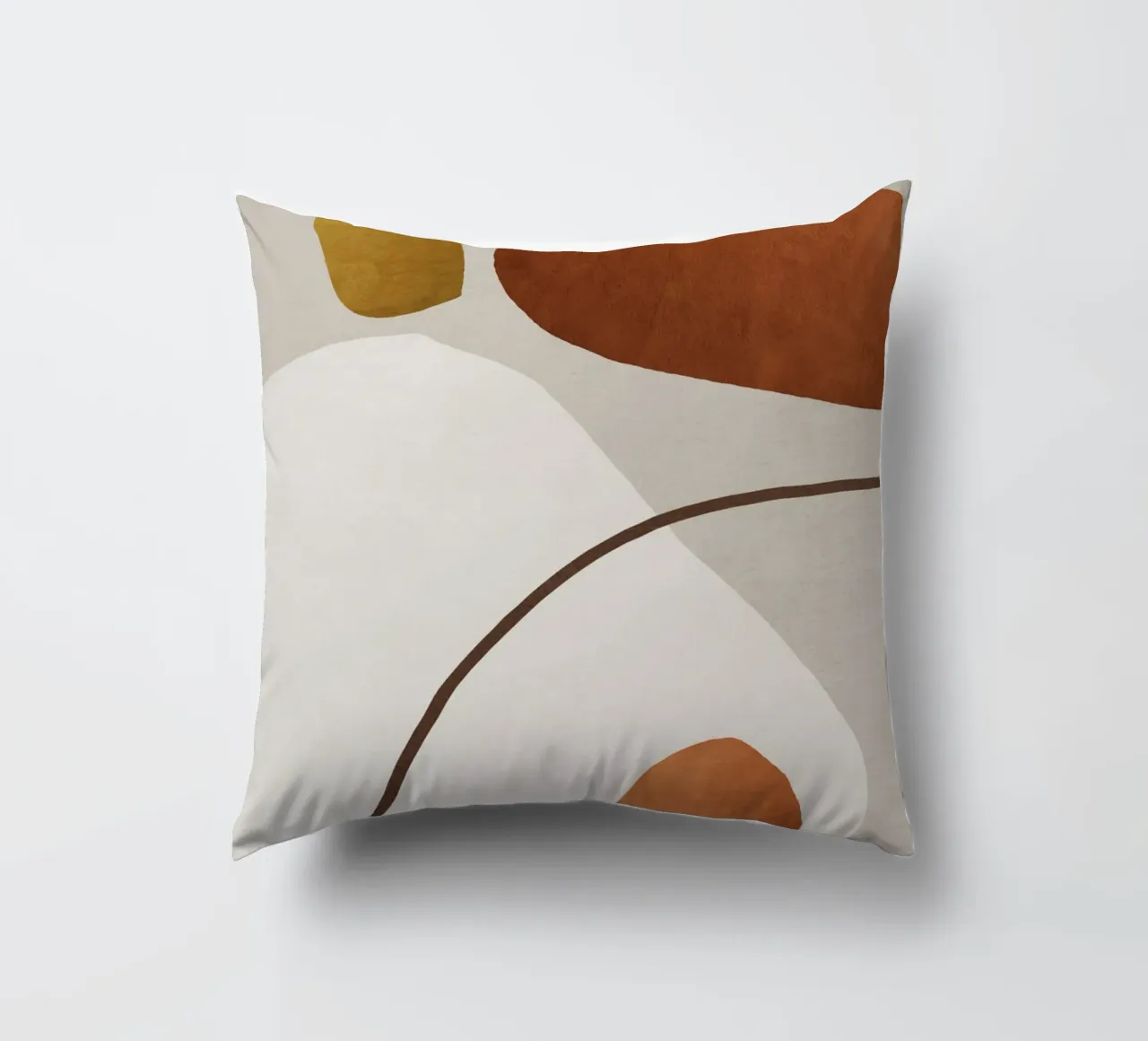 minimalist abstract boho illustration cuscino da vintageshop