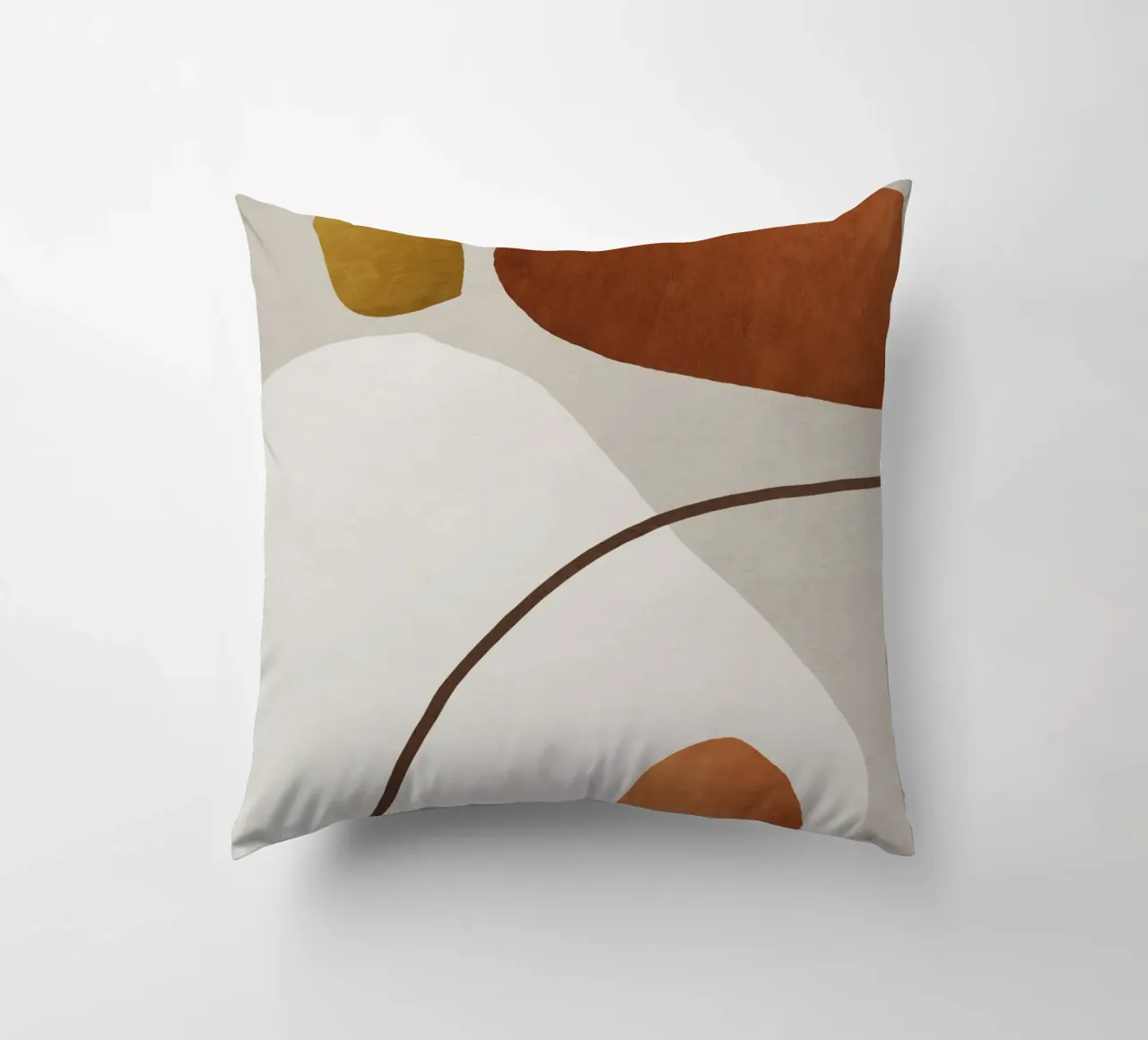 minimalist abstract boho illustration cuscino da vintageshop
