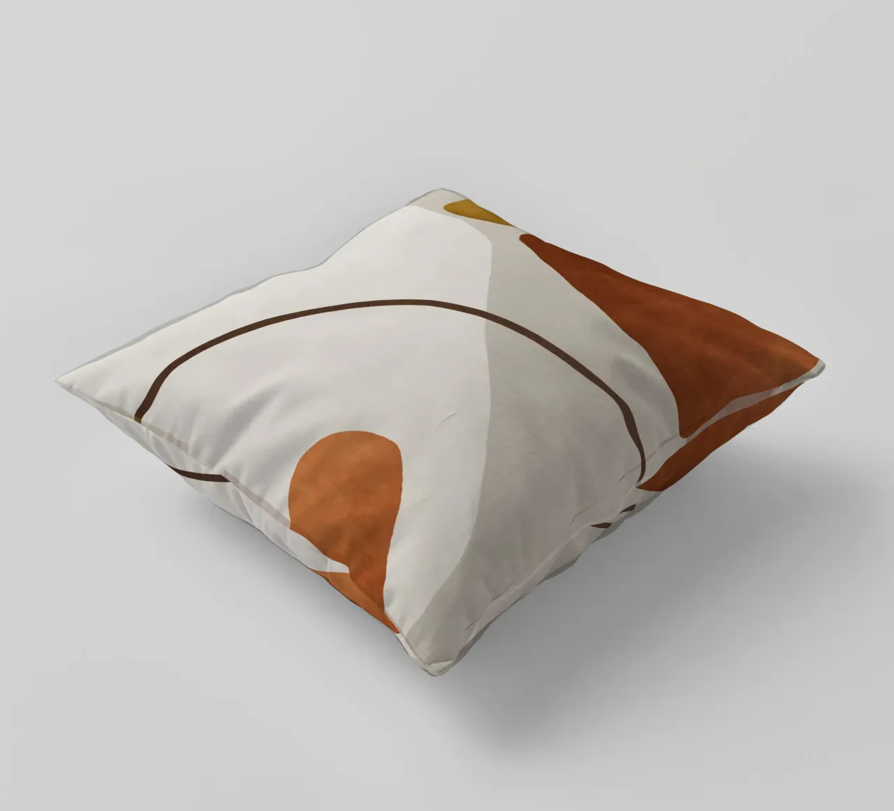 minimalist abstract boho illustration cuscino da vintageshop