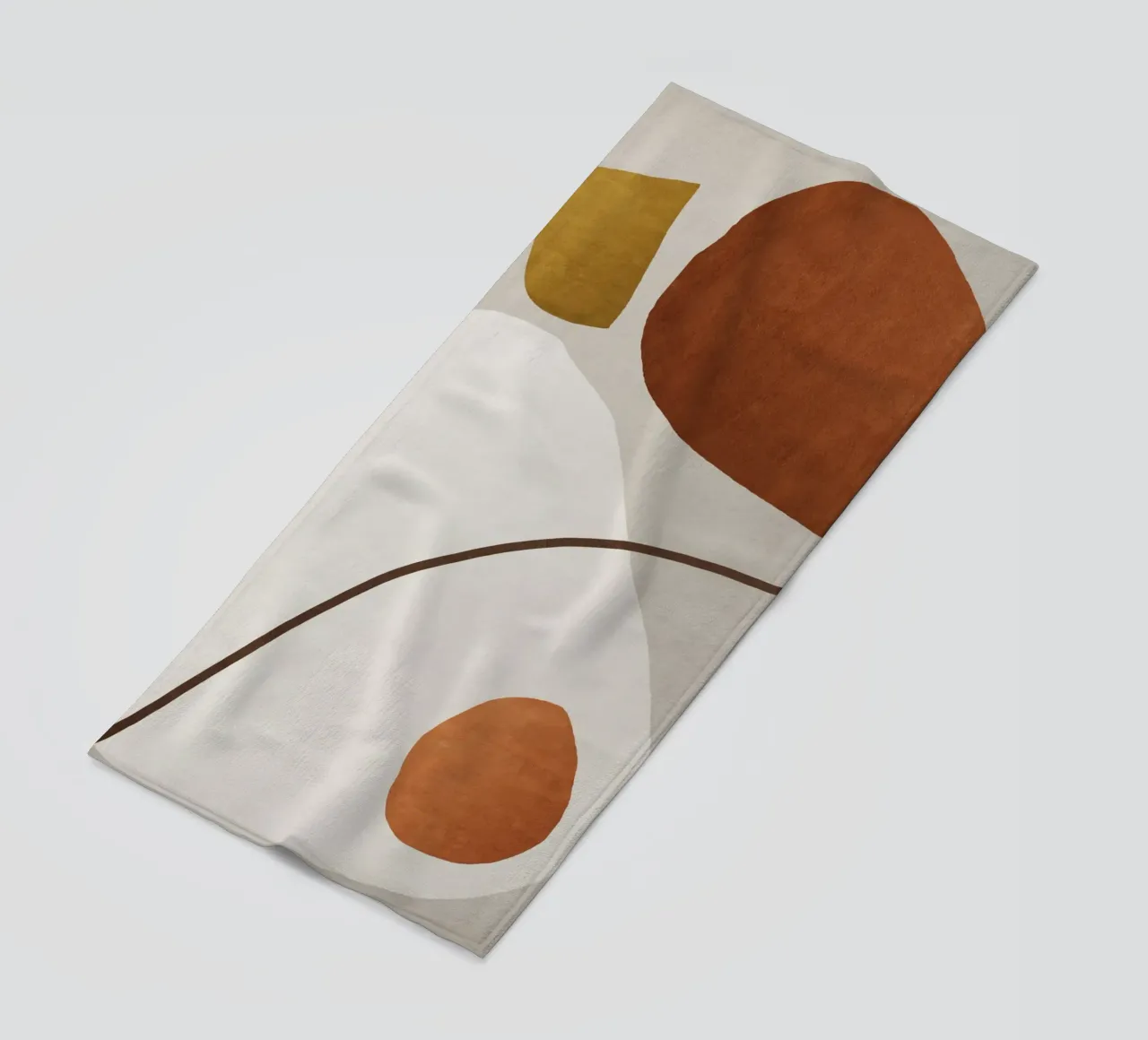 minimalist abstract boho illustration telo mare da vintageshop