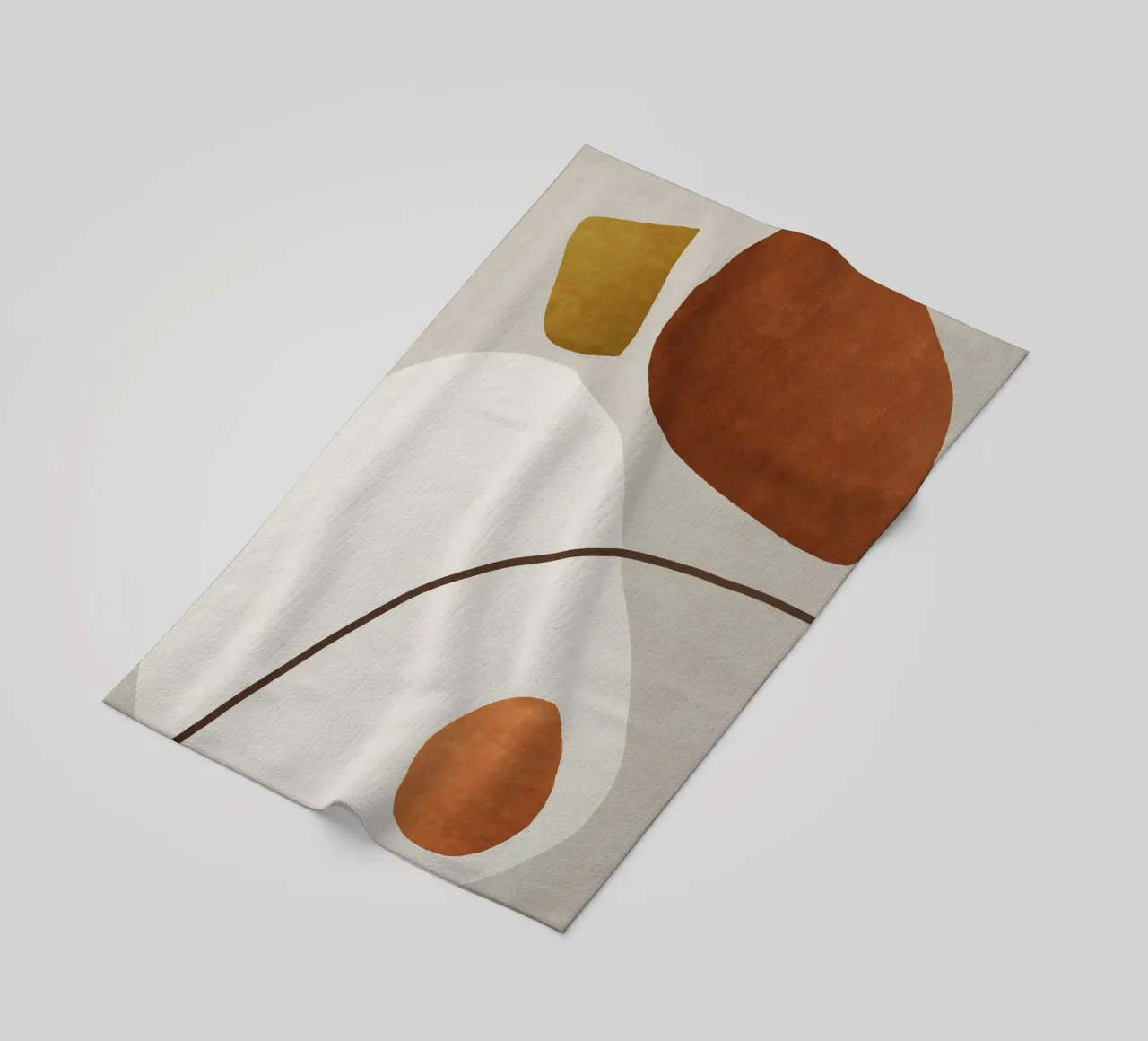 minimalist abstract boho illustration telo mare da vintageshop